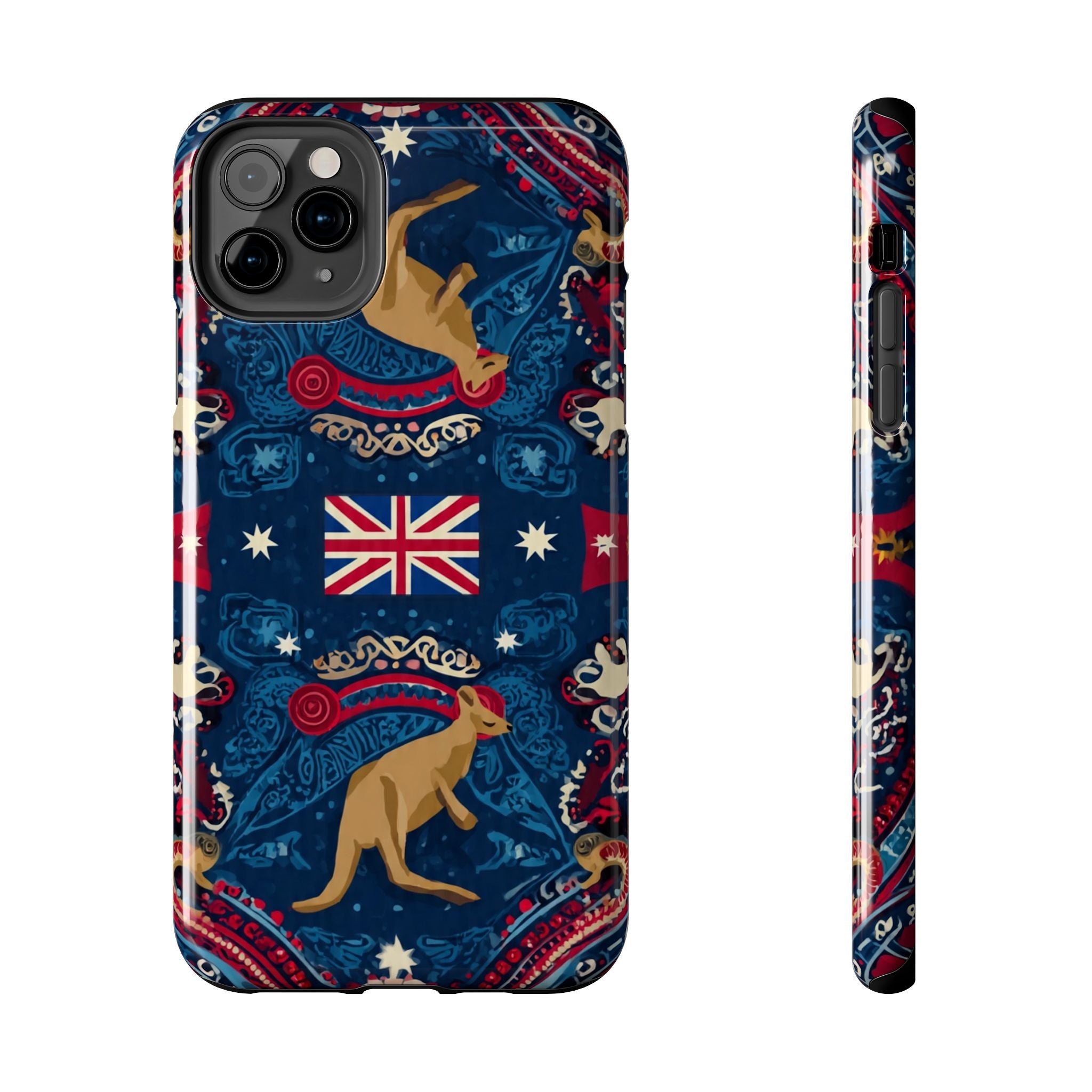 Australian Kangaroo Flag Tough Phone Case - Protective Patriotic iPhone Cover