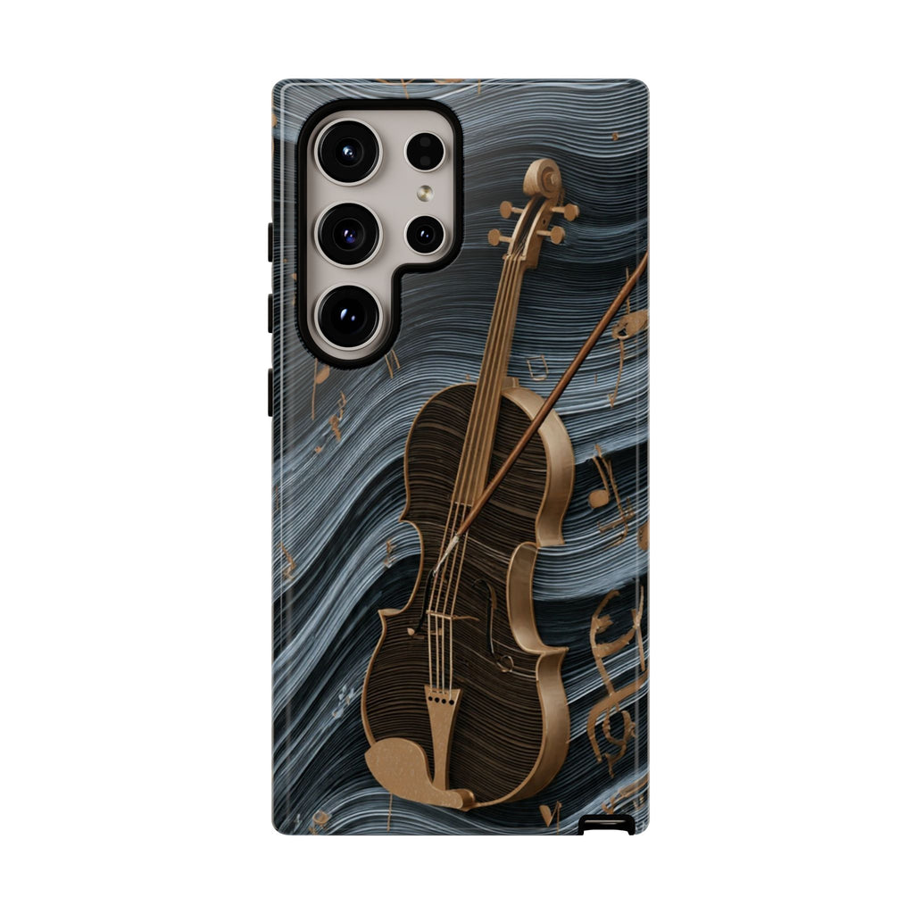 Violin Melody Tough Phone Case — Musical Instrument Art Protective Cover