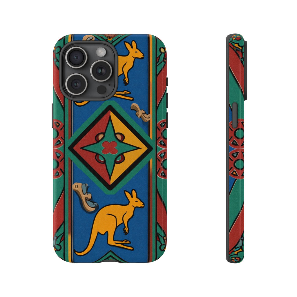 Kangaroo Tribal Pattern Tough Phone Case