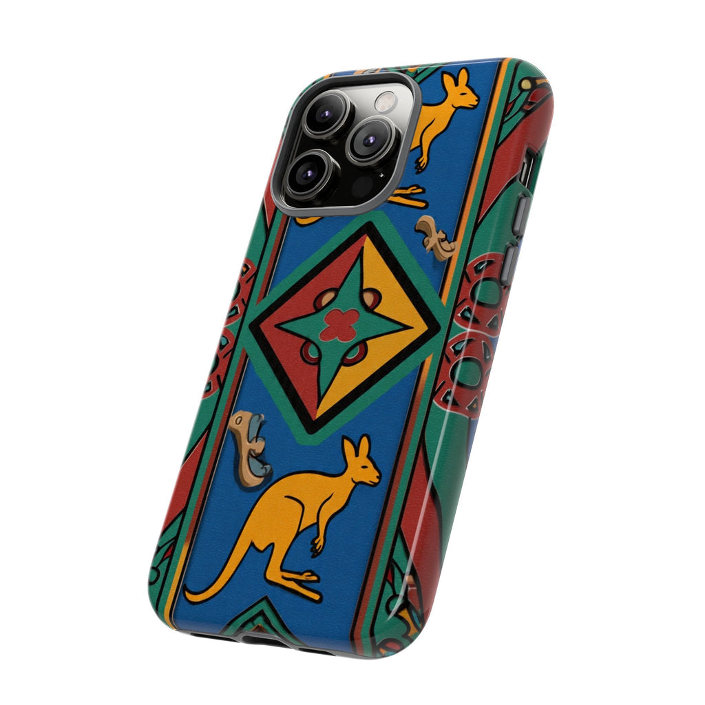 Kangaroo Tribal Pattern Tough Phone Case