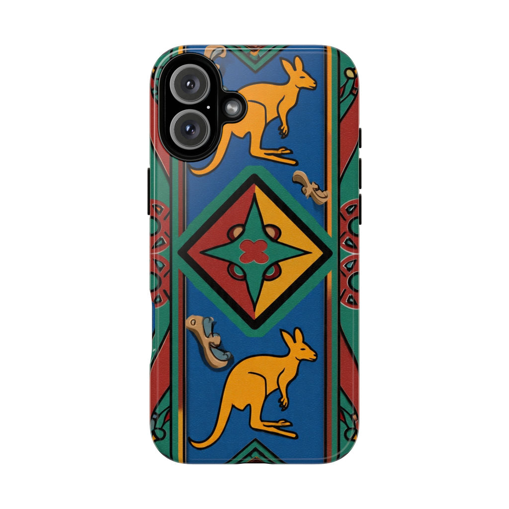 Kangaroo Tribal Pattern Tough Phone Case