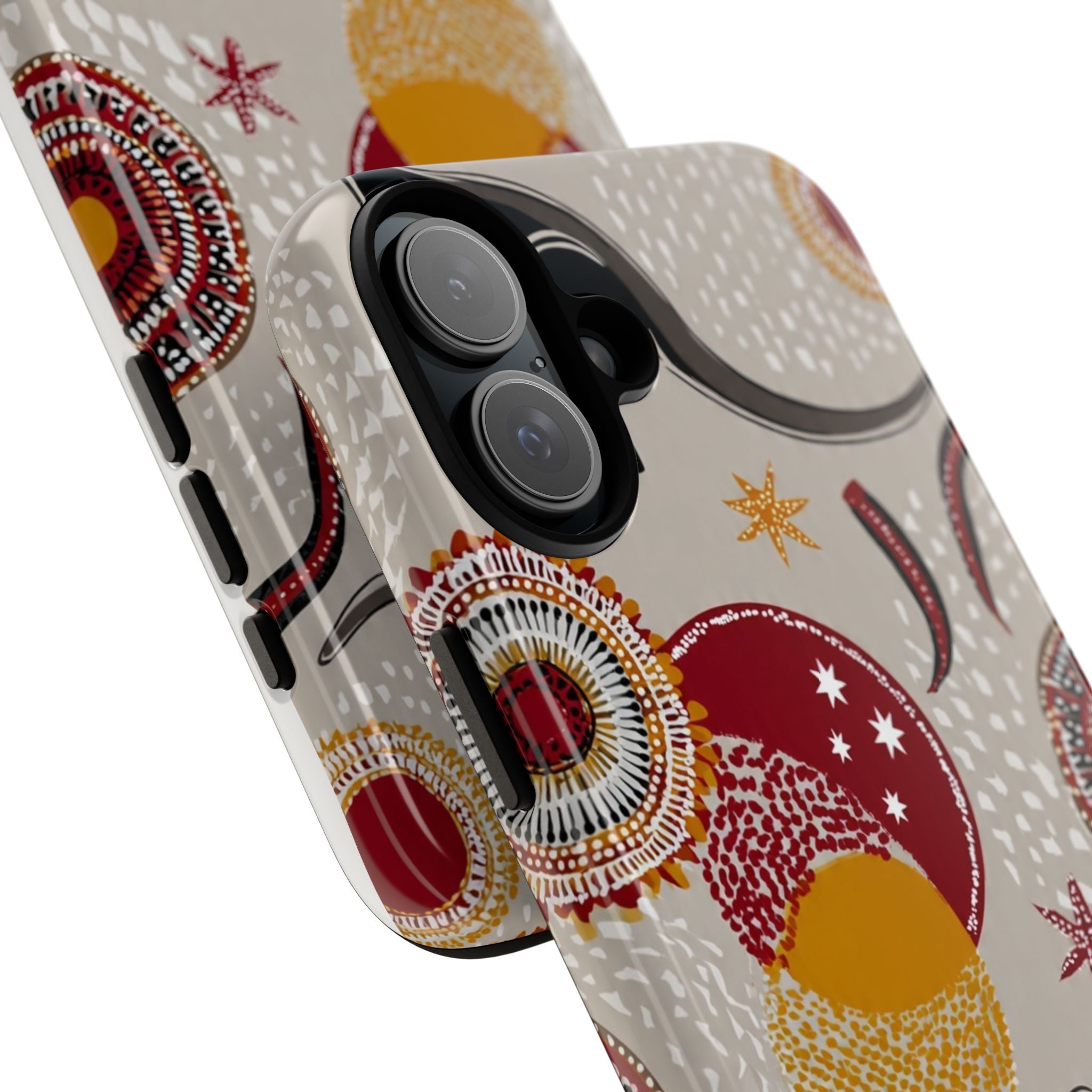 Kangaroo & Koala Aboriginal Dot Art Phone Case – Protective Tough Case