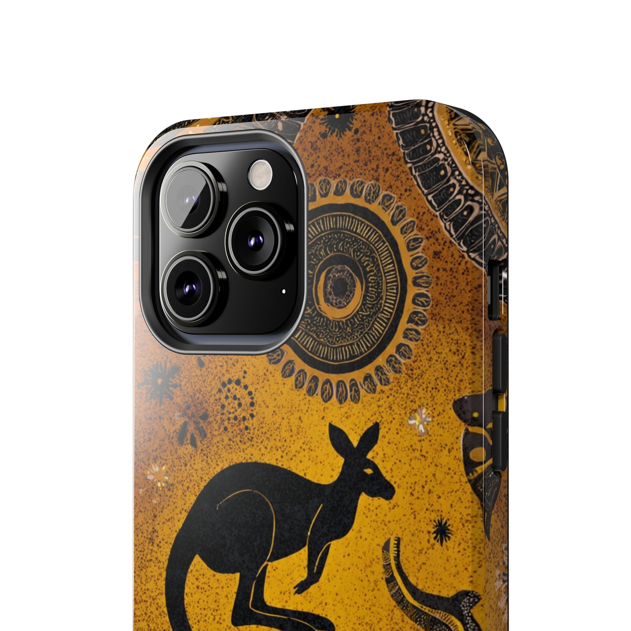 Kangaroo Boho Tough Phone Case — Australian Wildlife Protective Cover