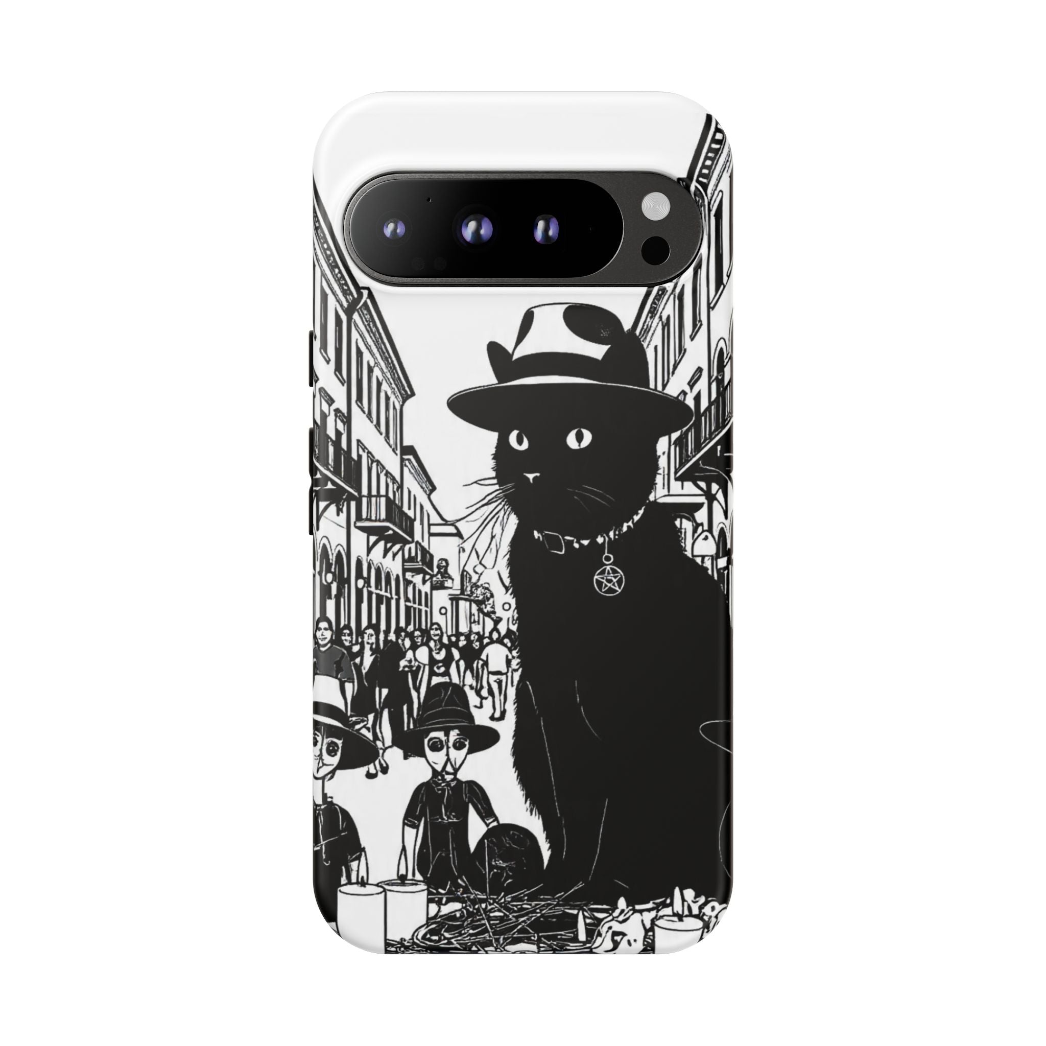 Phone Case — Noir Cat Street Art Design