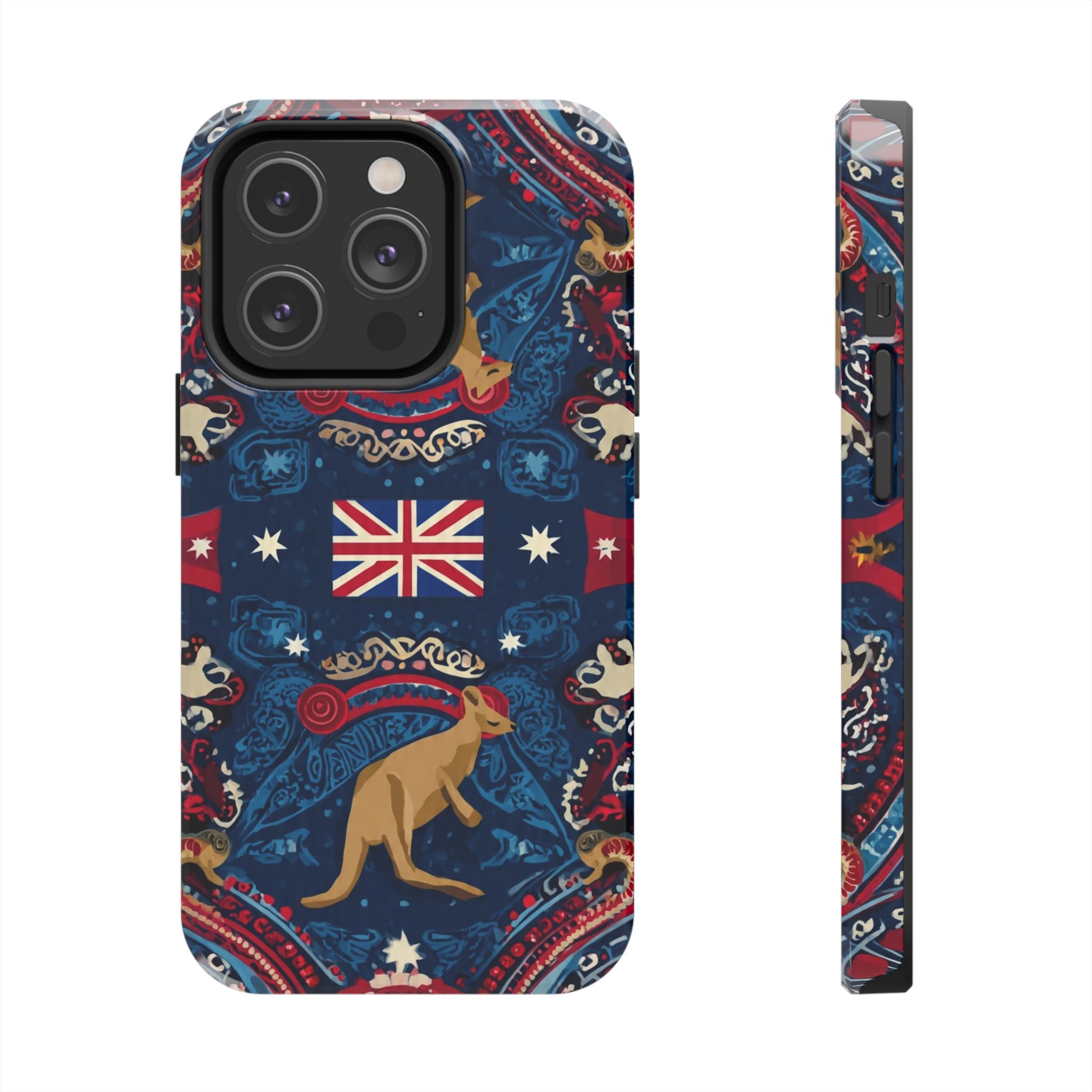 Australian Kangaroo Flag Tough Phone Case - Protective Patriotic iPhone Cover