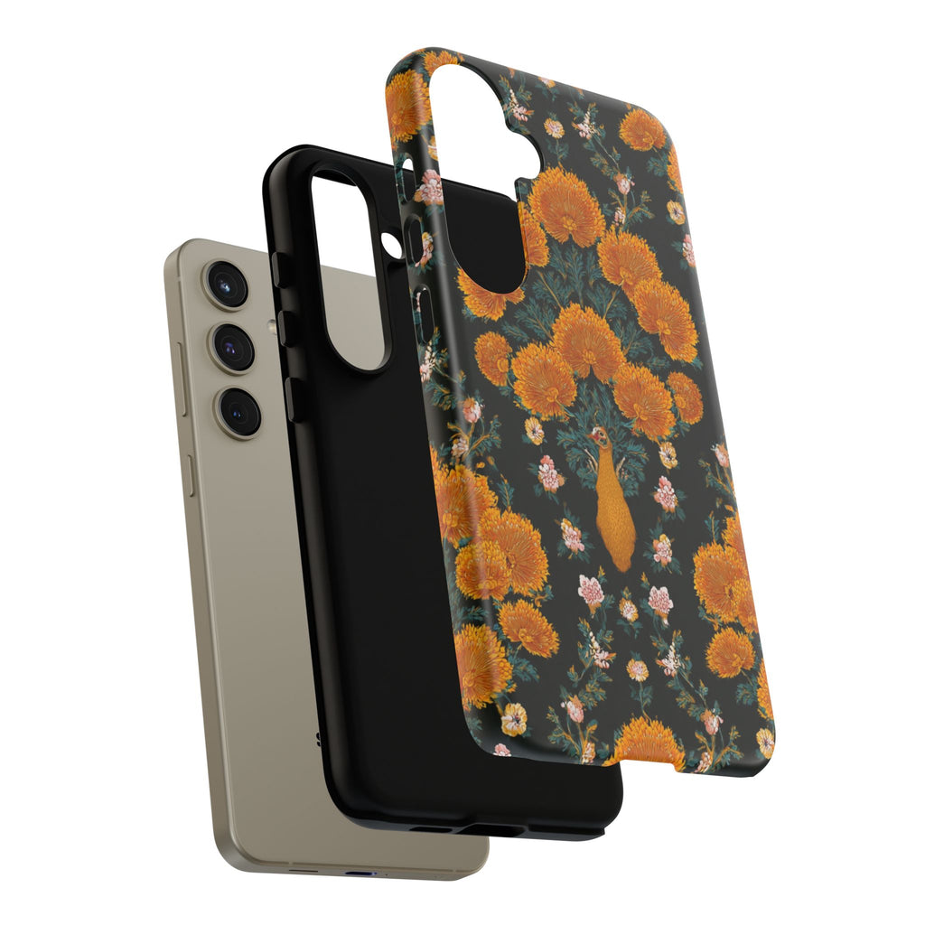 Marigold Mirror Phone Case — Floral Protective Phone Cover