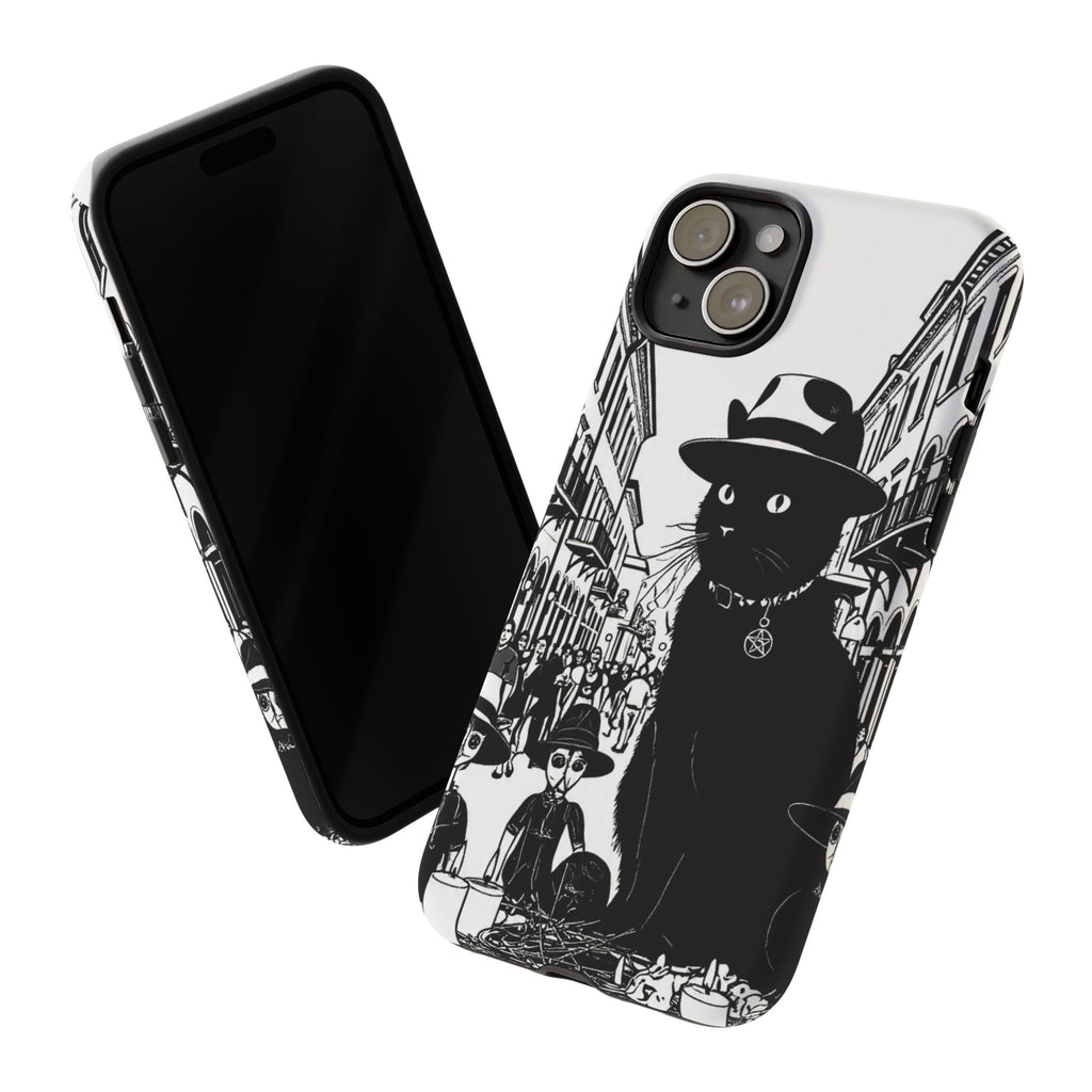 Phone Case — Noir Cat Street Art Design
