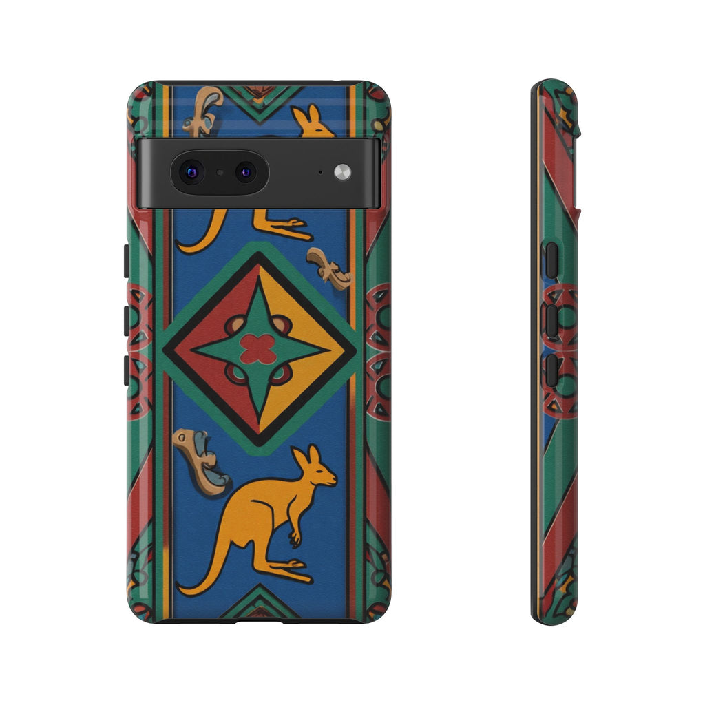 Kangaroo Tribal Pattern Tough Phone Case