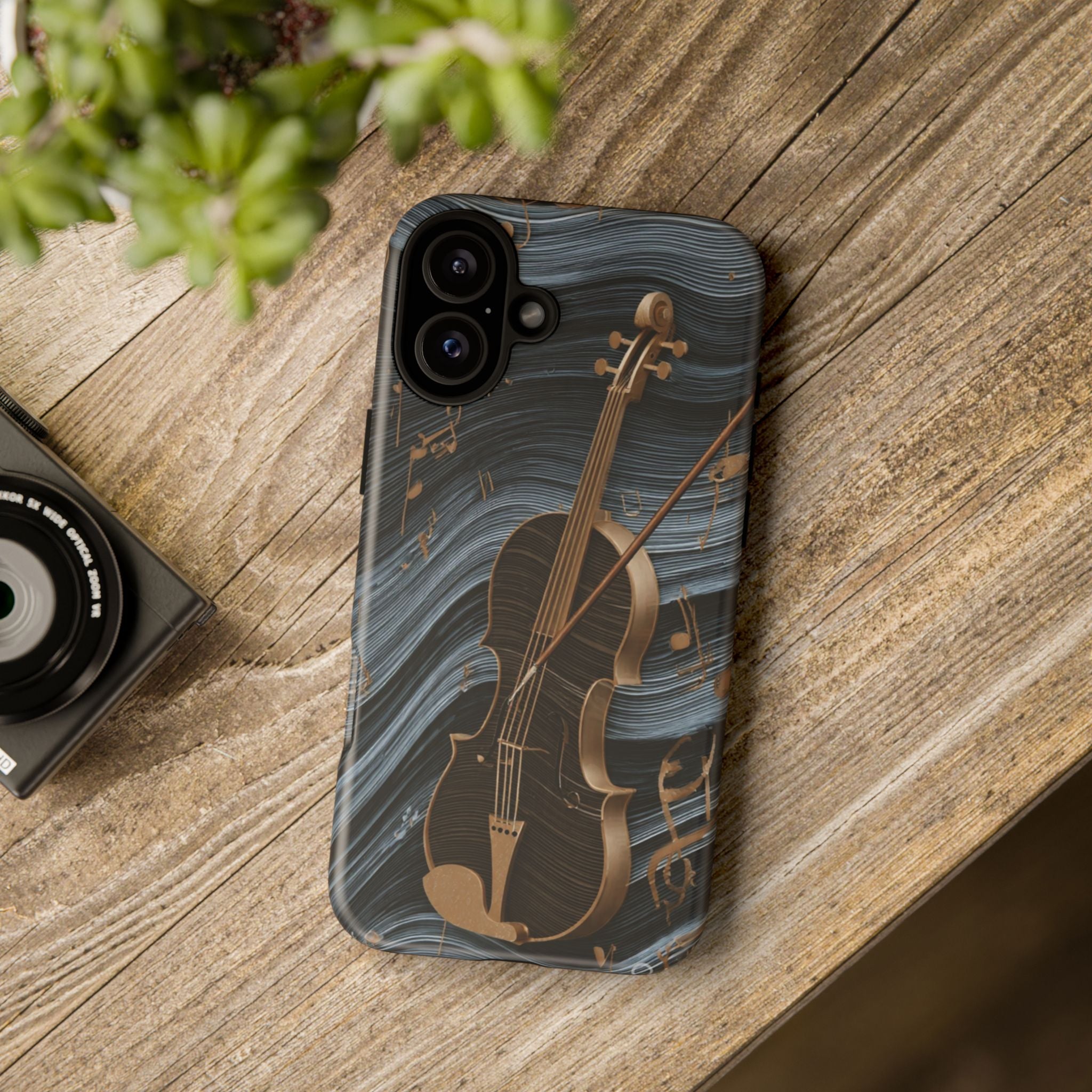 Violin Melody Tough Phone Case — Musical Instrument Art Protective Cover