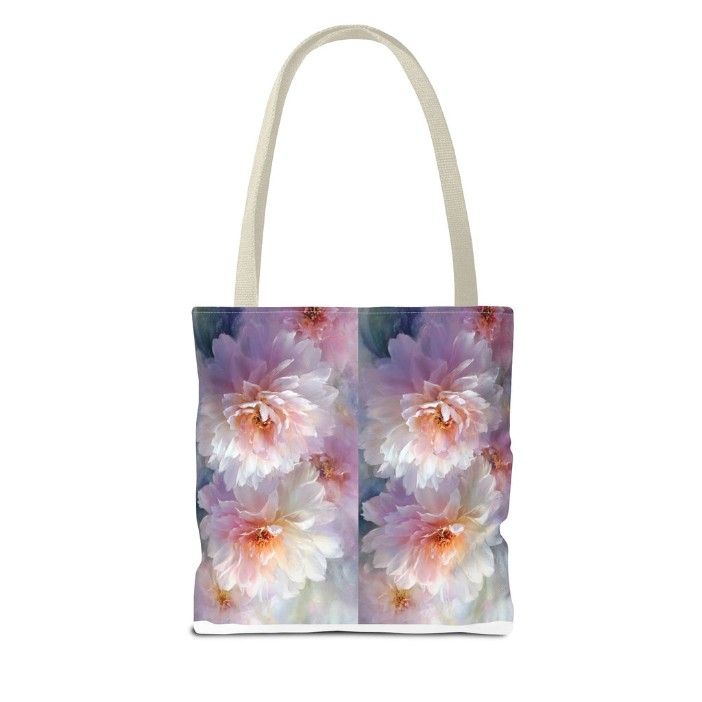 Floral Peony Tote Bag — Watercolor Pastel Bloom AOP Tote