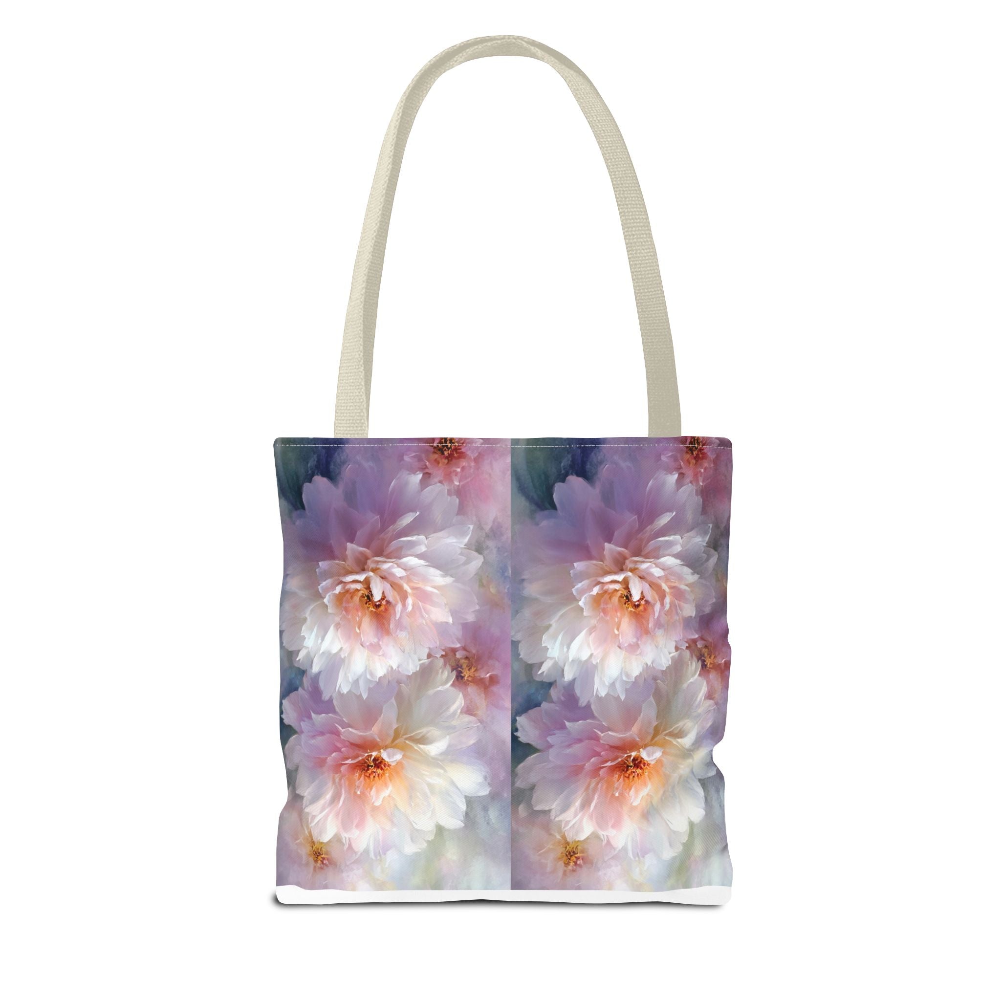 Floral Peony Tote Bag — Watercolor Pastel Bloom AOP Tote