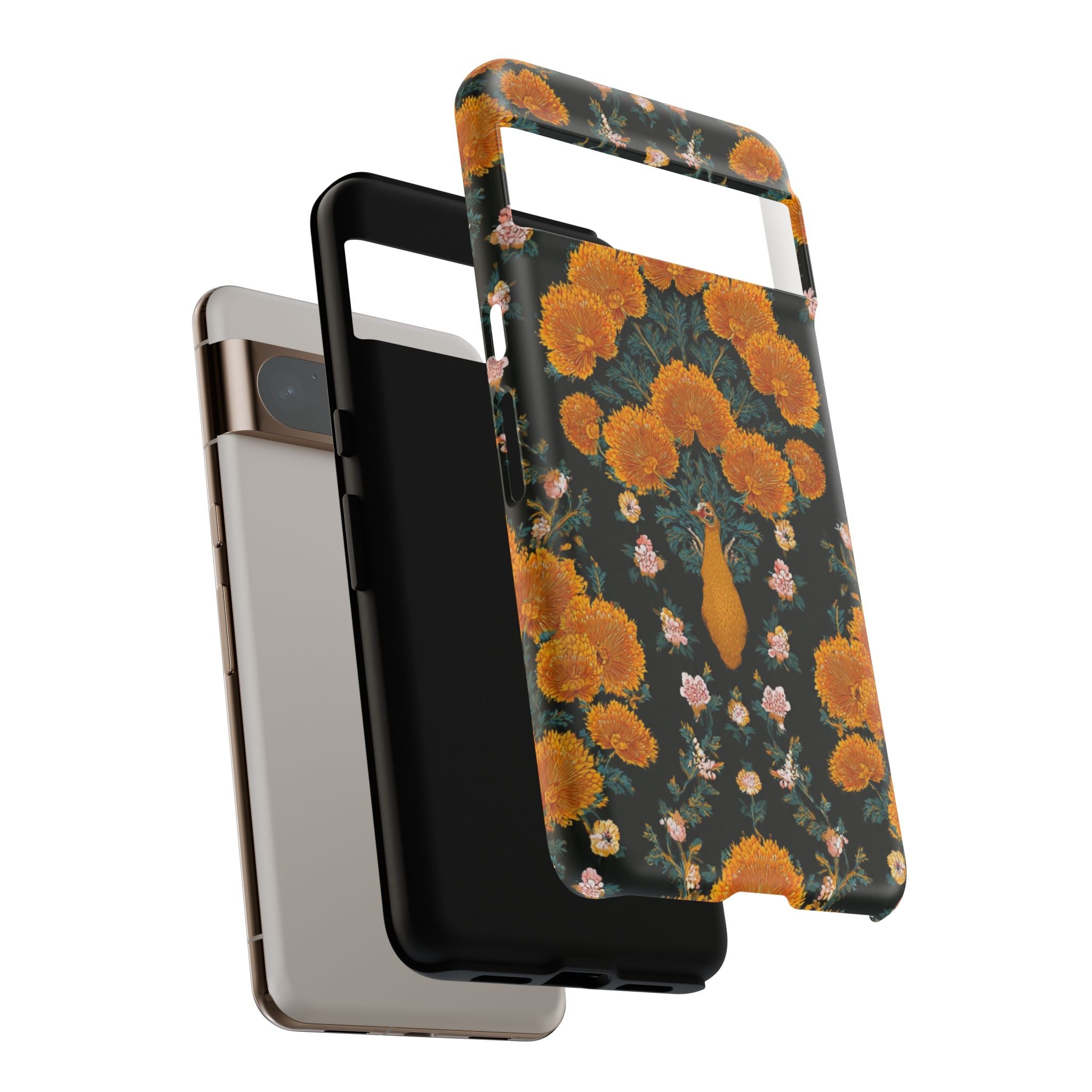 Marigold Mirror Phone Case — Floral Protective Phone Cover