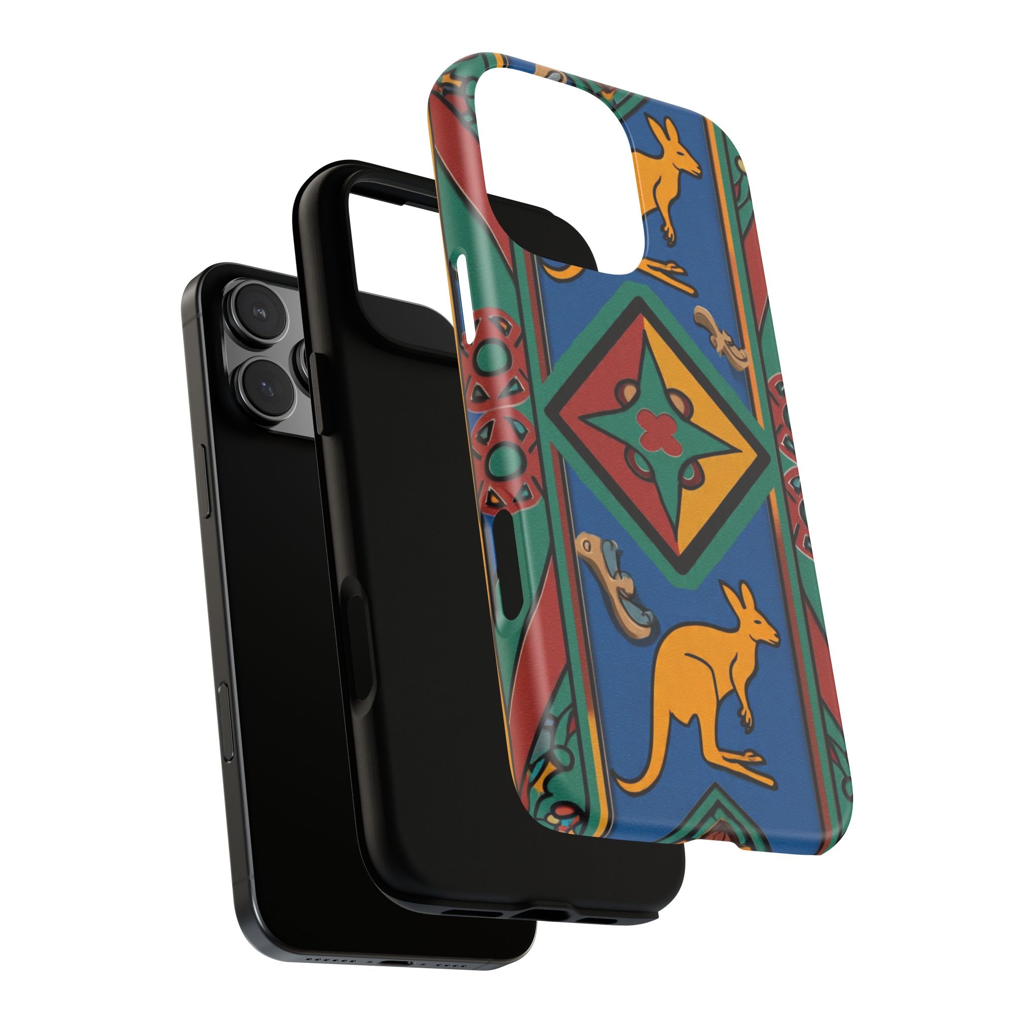 Kangaroo Tribal Pattern Tough Phone Case