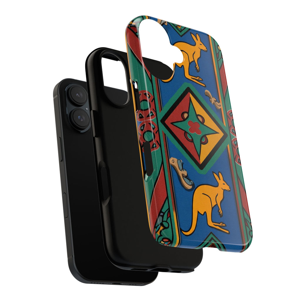 Kangaroo Tribal Pattern Tough Phone Case