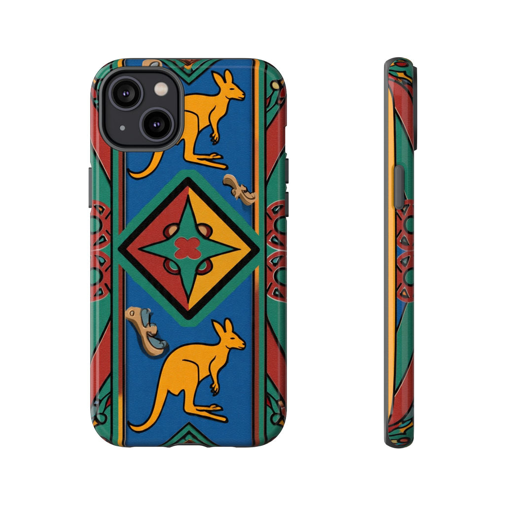 Kangaroo Tribal Pattern Tough Phone Case