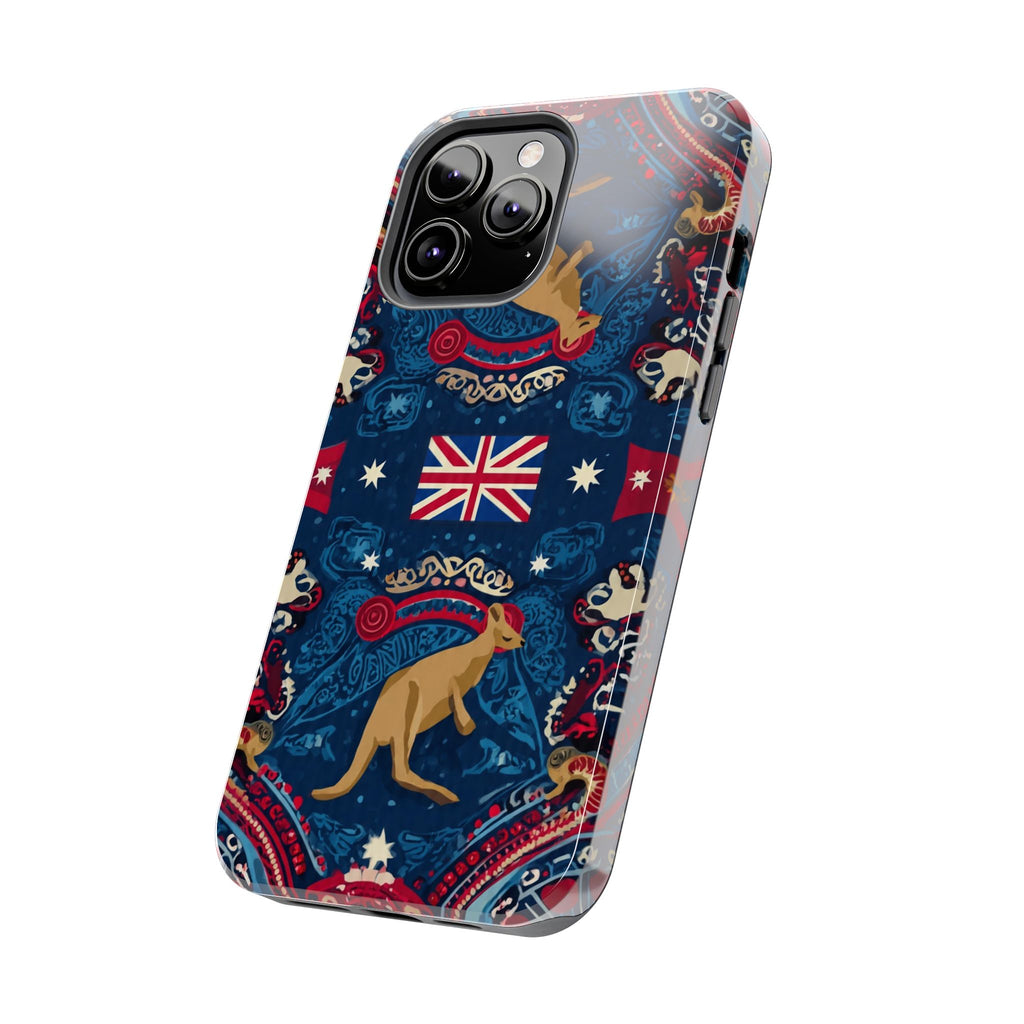 Australian Kangaroo Flag Tough Phone Case - Protective Patriotic iPhone Cover