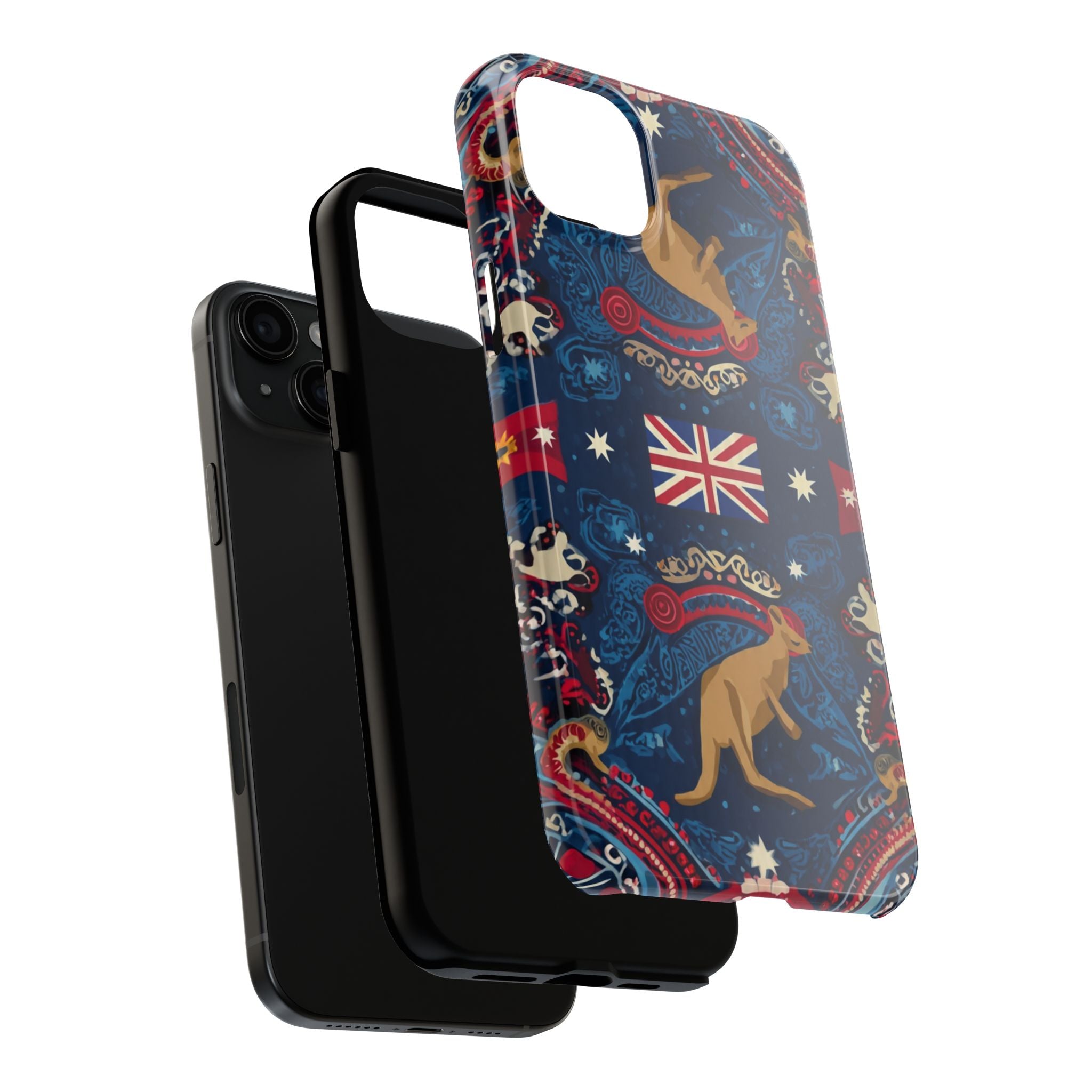 Australian Kangaroo Flag Tough Phone Case - Protective Patriotic iPhone Cover