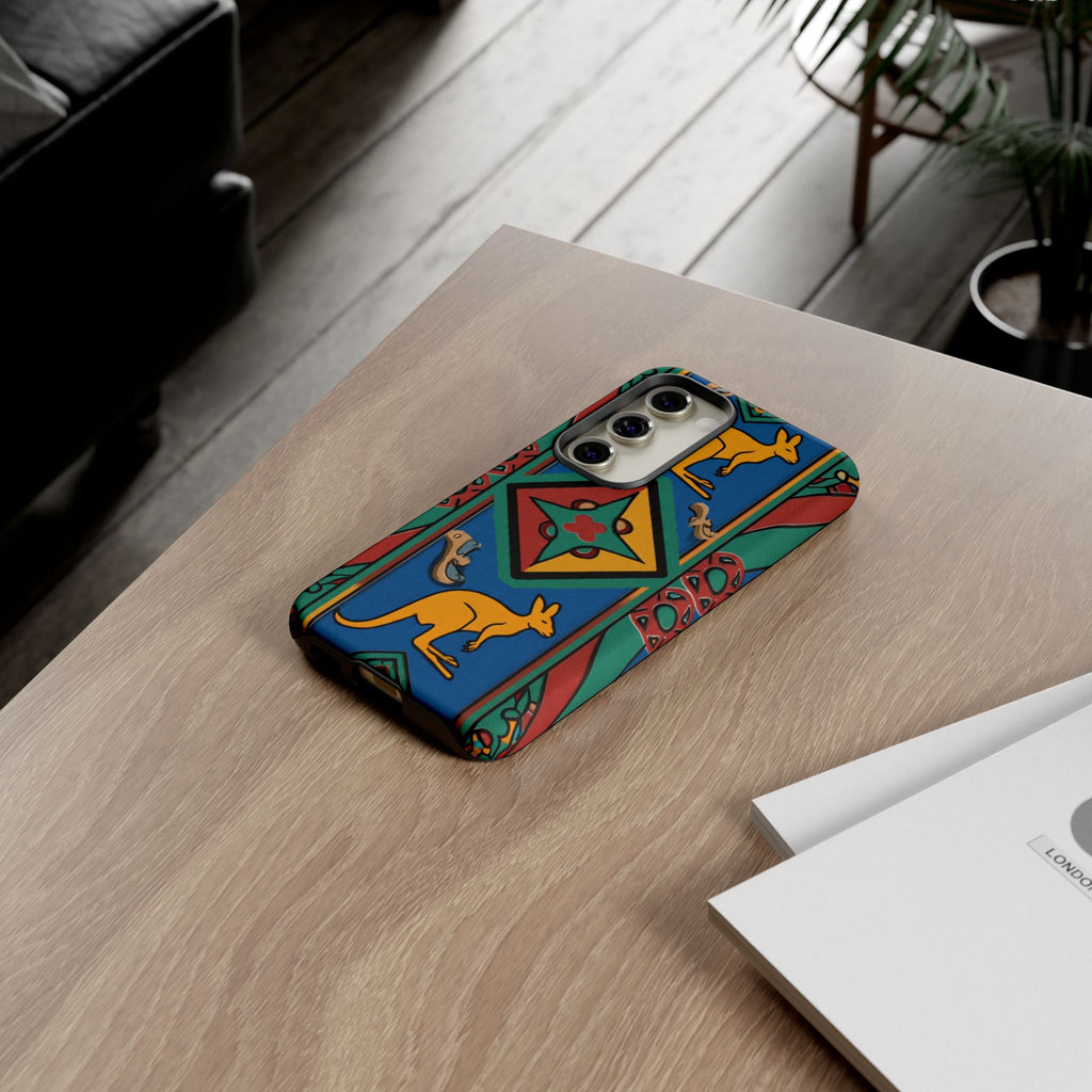 Kangaroo Tribal Pattern Tough Phone Case