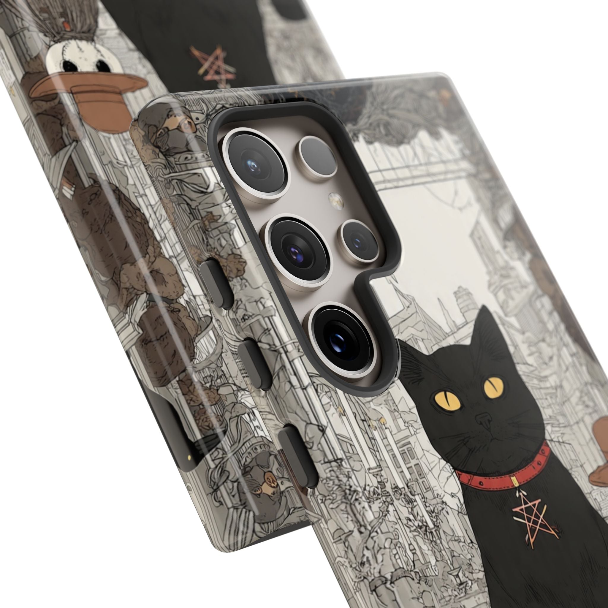 Witchy Black Cat Phone Case — Mystic Altar iPhone Cover