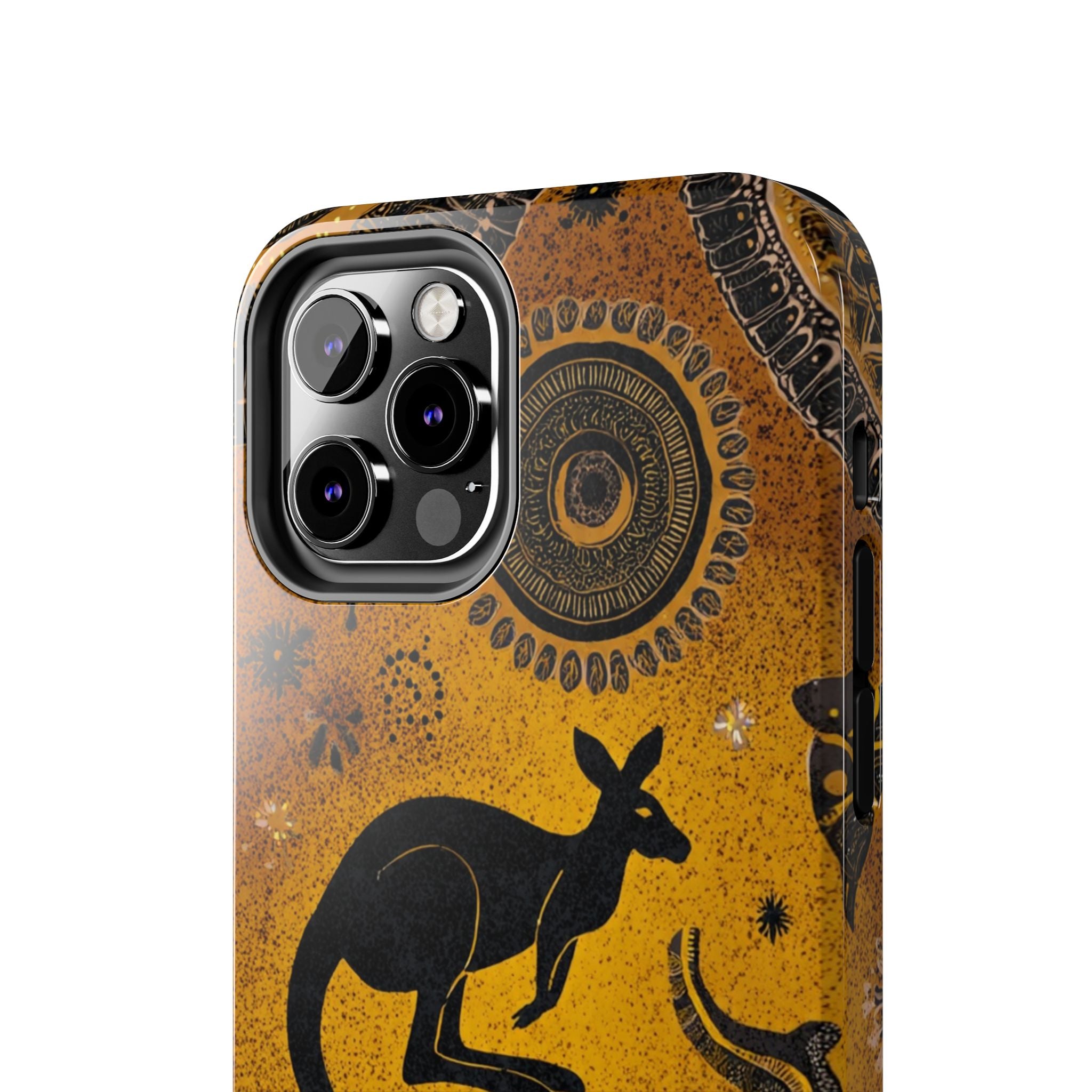 Kangaroo Boho Tough Phone Case — Australian Wildlife Protective Cover