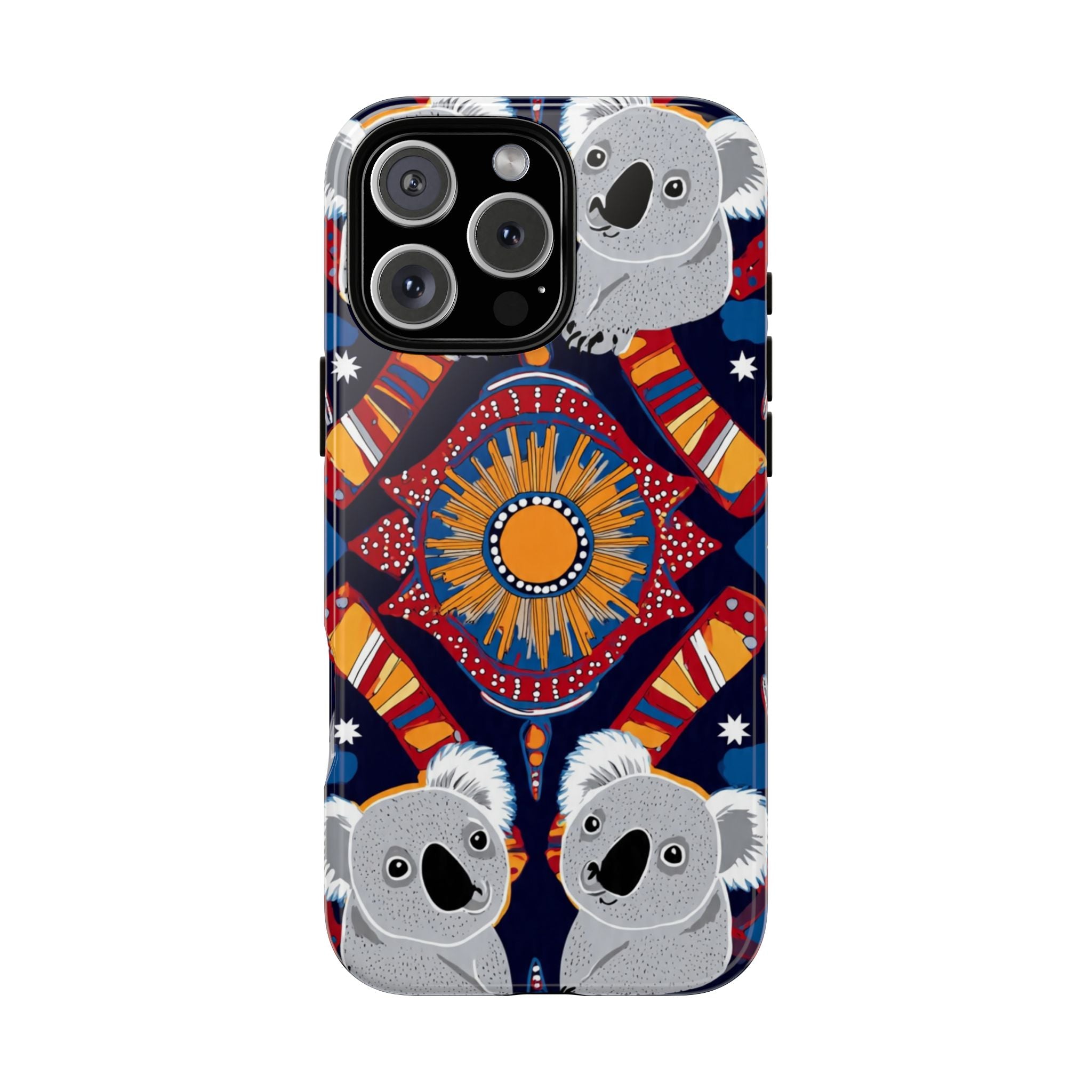 Koala Pattern Phone Case — Cute Indigenous-Inspired Design