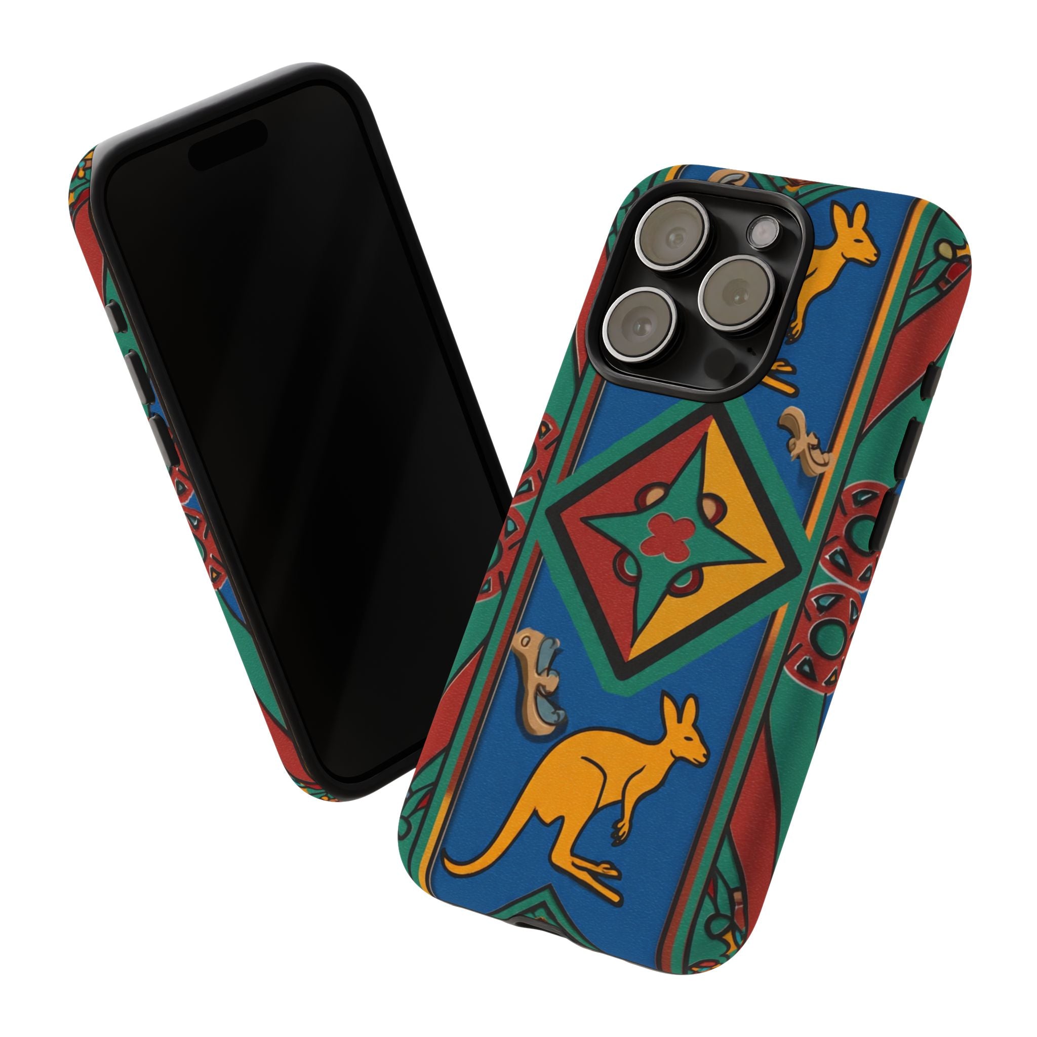 Kangaroo Tribal Pattern Tough Phone Case