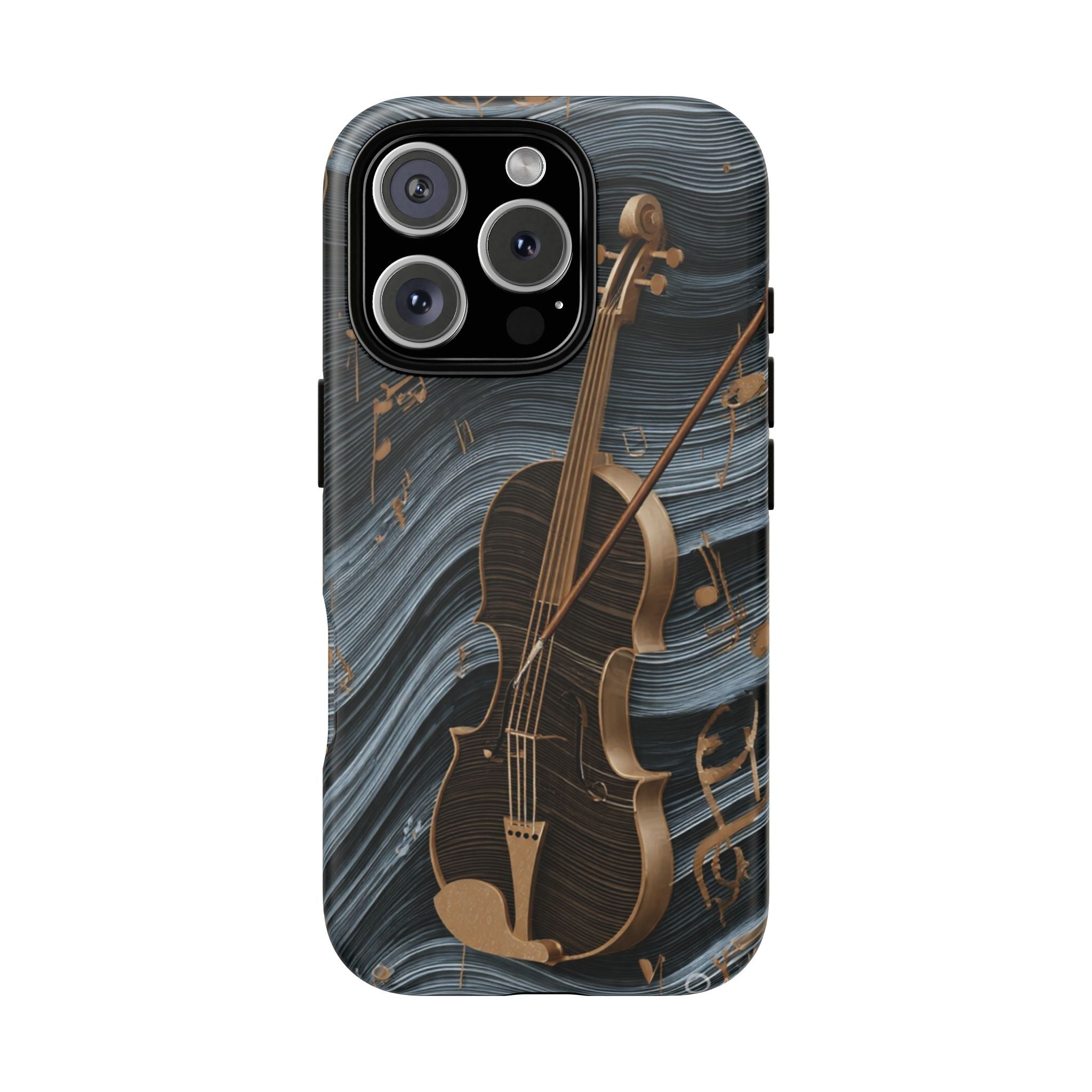 Violin Melody Tough Phone Case — Musical Instrument Art Protective Cover