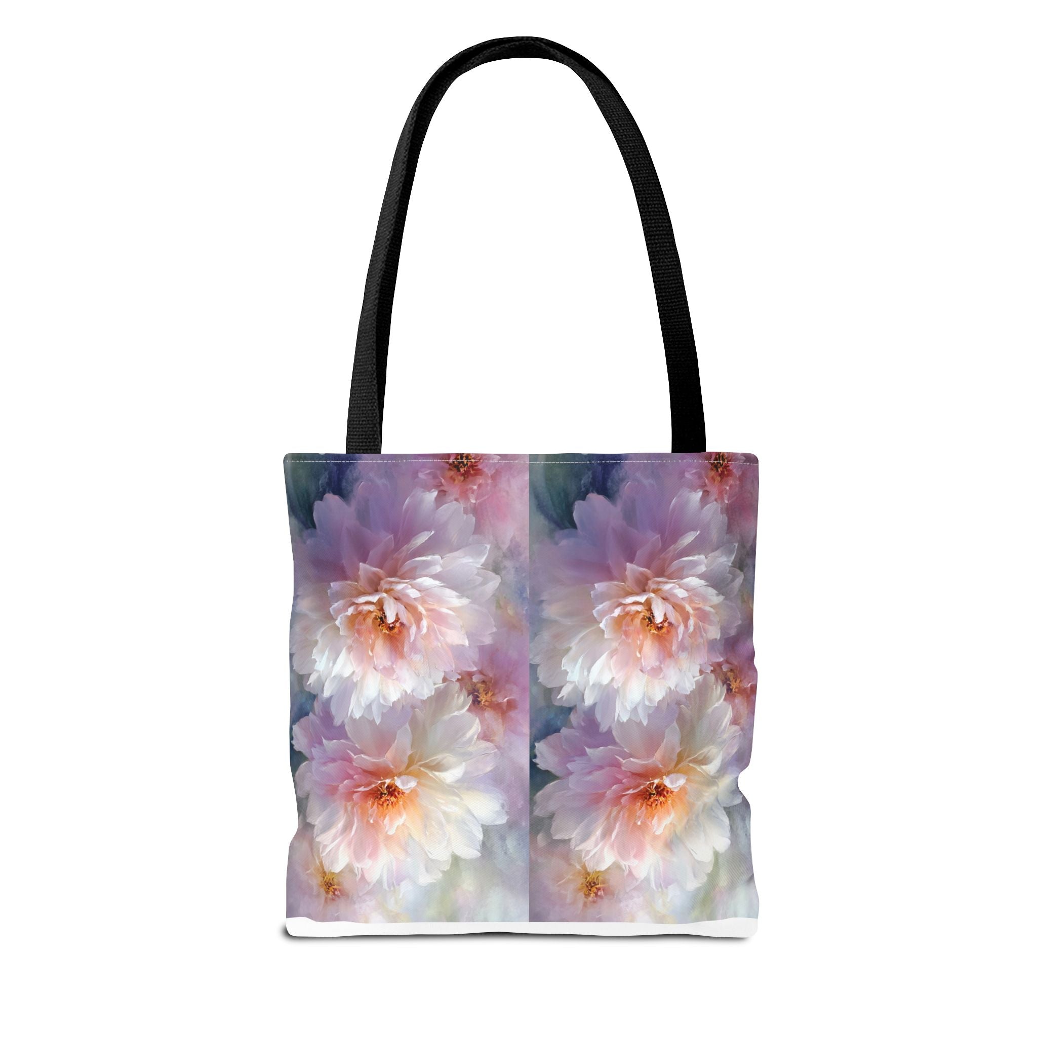 Floral Peony Tote Bag — Watercolor Pastel Bloom AOP Tote