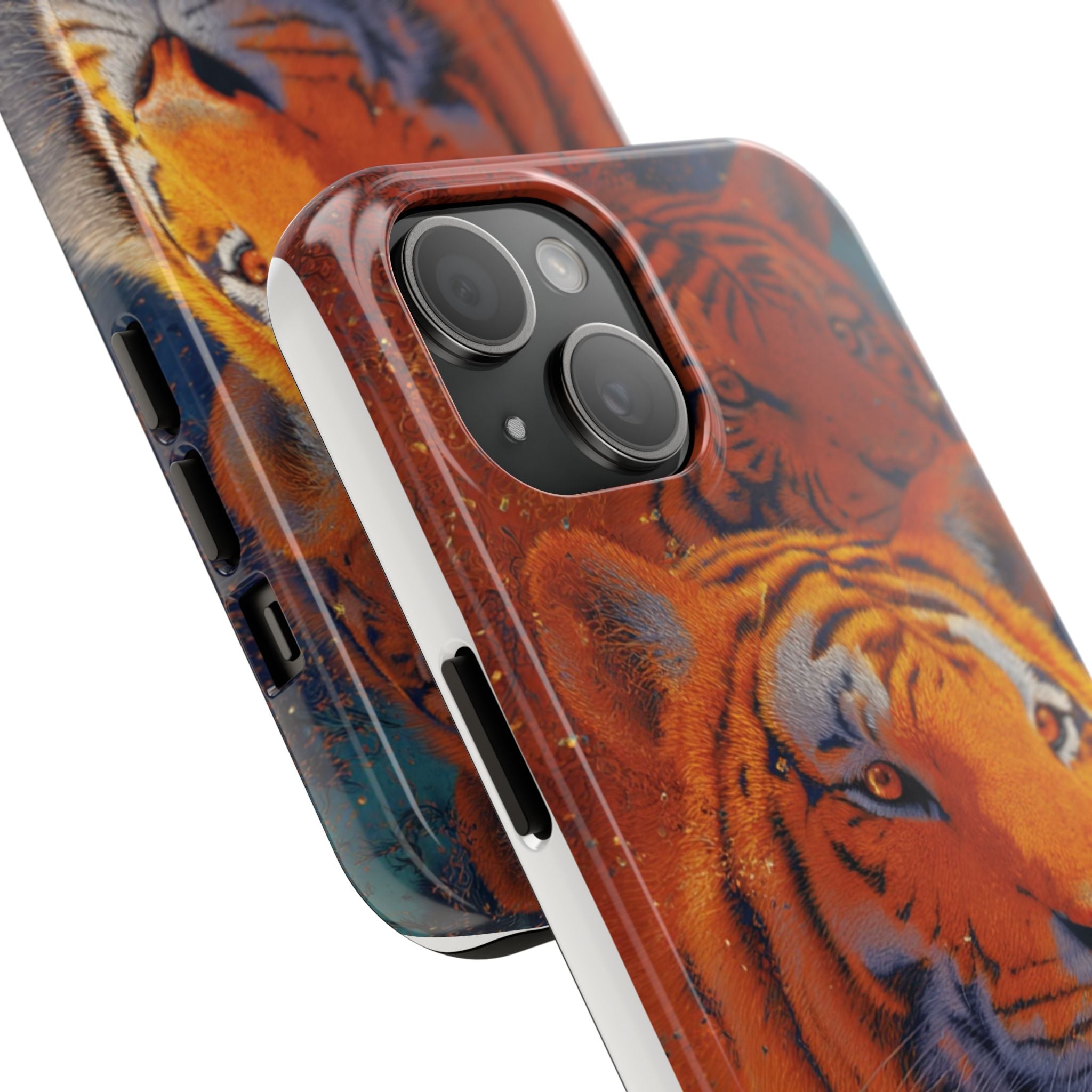 Tiger Portrait Tough Phone Case — Bold Orange Wildlife iPhone Protector