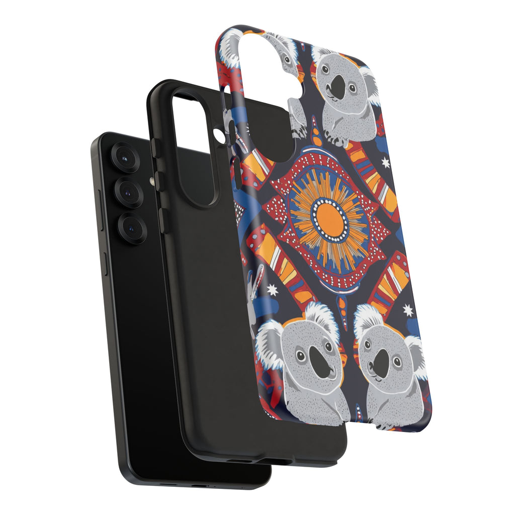 Koala Pattern Phone Case — Cute Indigenous-Inspired Design