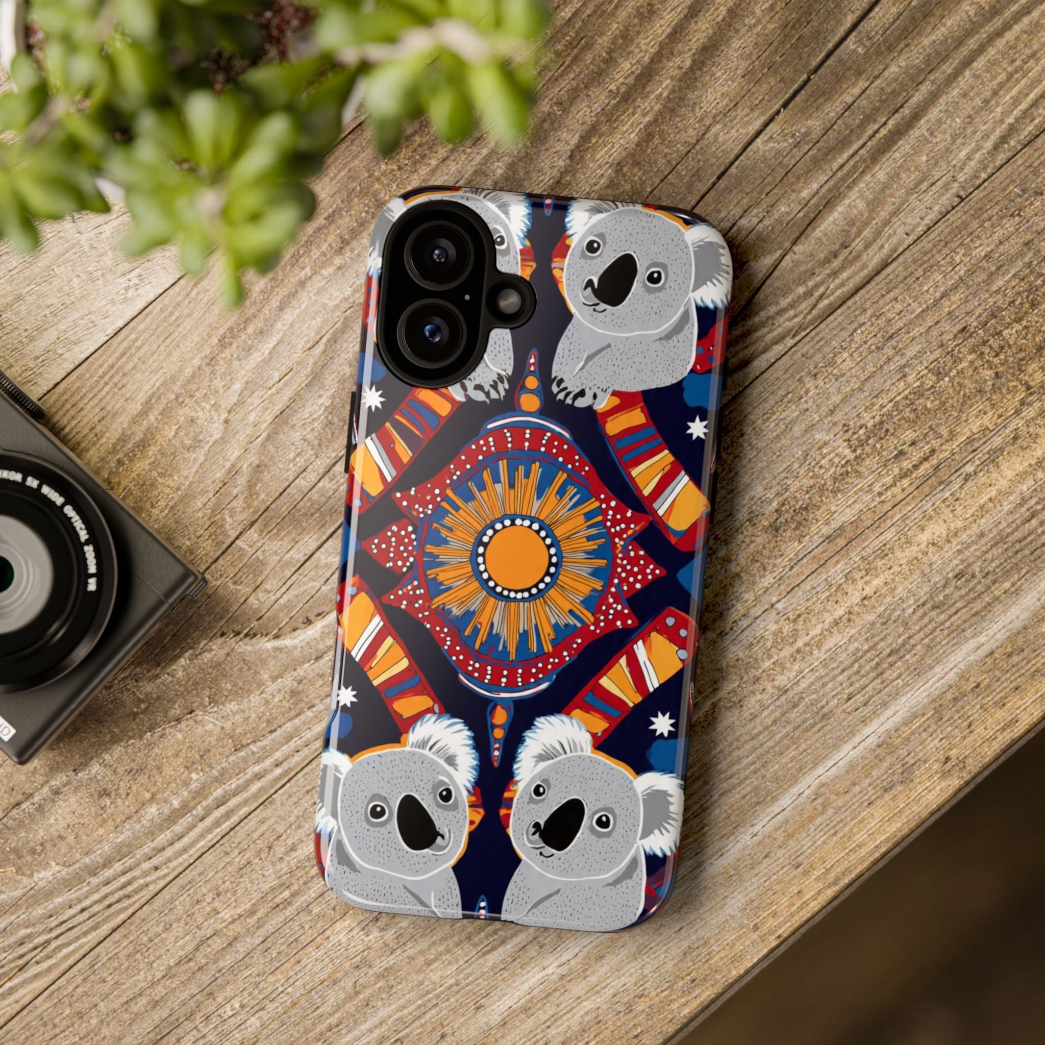 Koala Pattern Phone Case — Cute Indigenous-Inspired Design