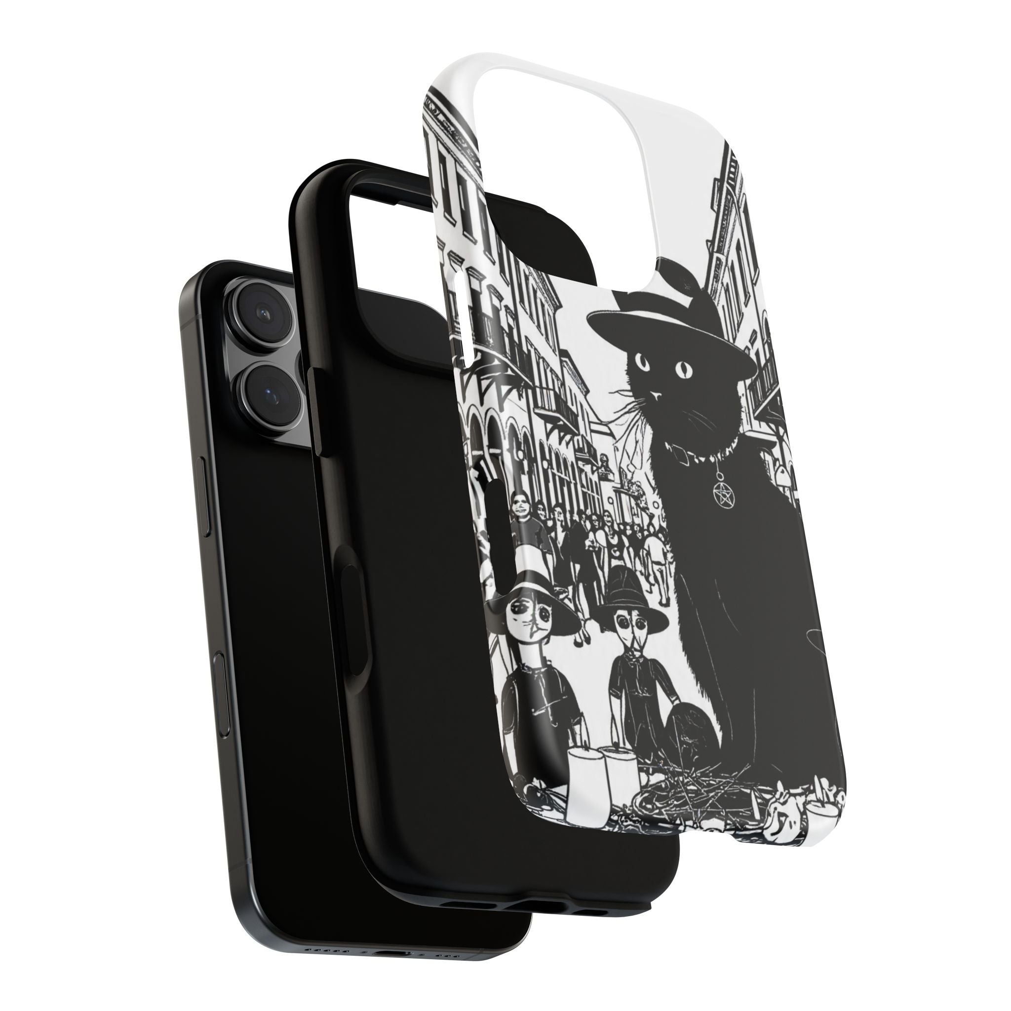 Phone Case — Noir Cat Street Art Design