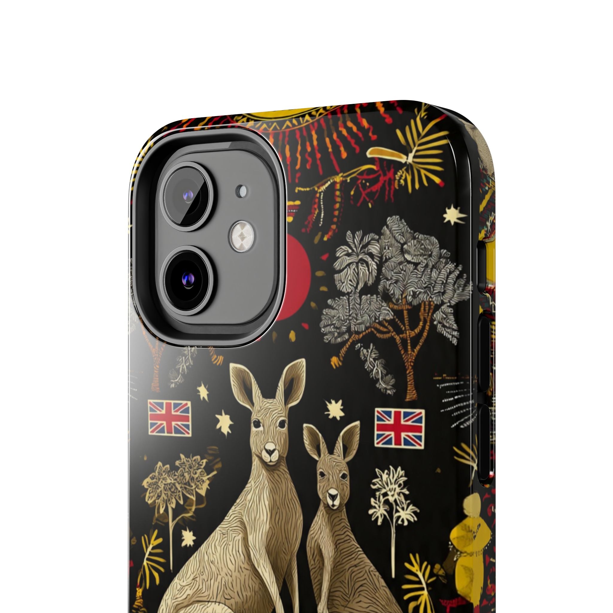 Australian Kangaroo Crest Tough Phone Case — Vintage Coat-of-Arms Design