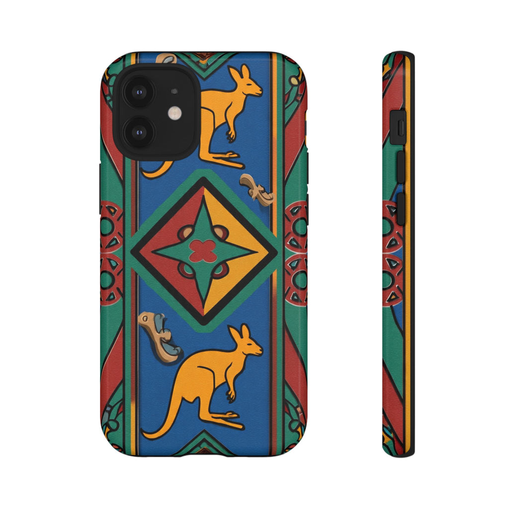 Kangaroo Tribal Pattern Tough Phone Case