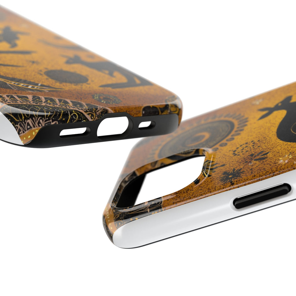 Kangaroo Boho Tough Phone Case — Australian Wildlife Protective Cover