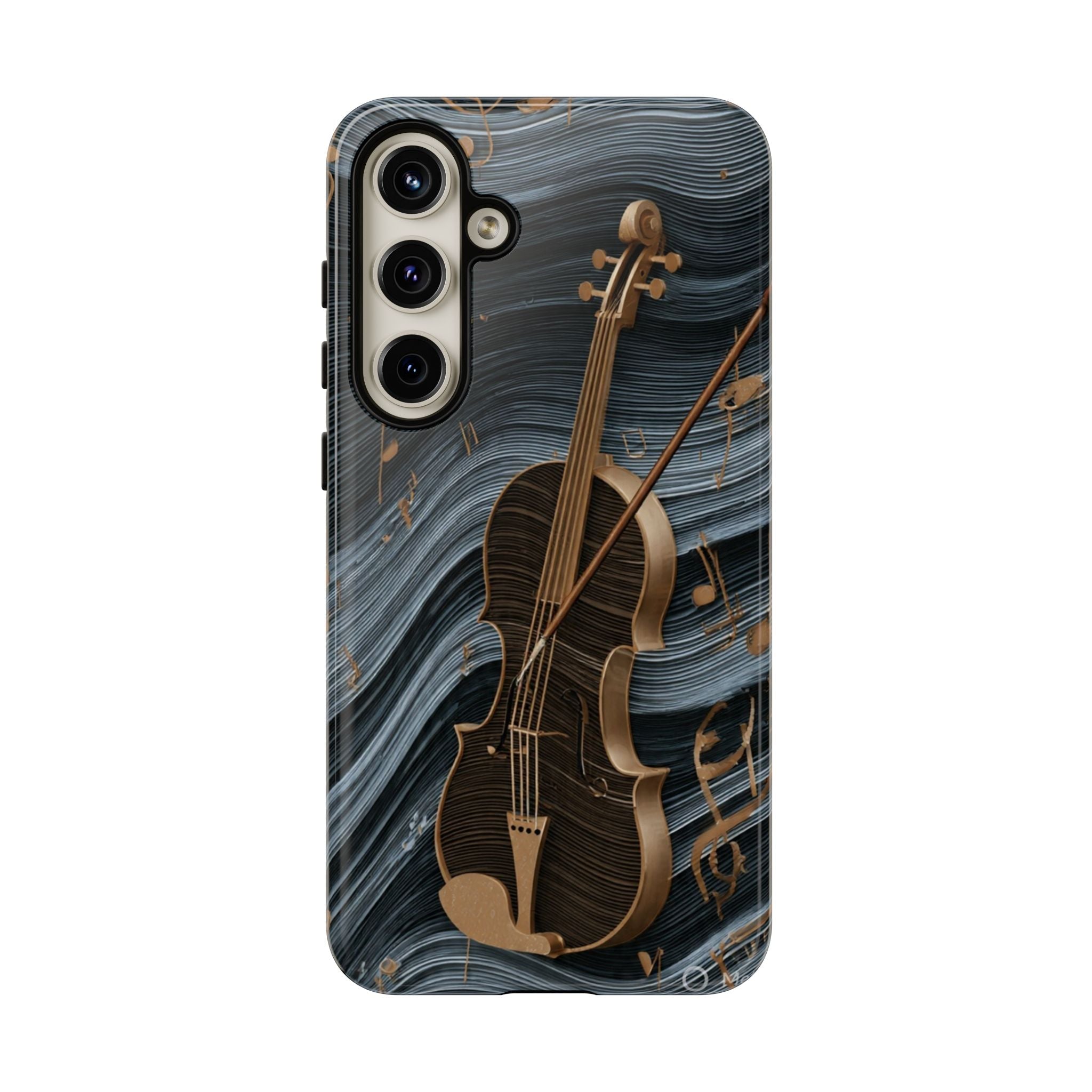 Violin Melody Tough Phone Case — Musical Instrument Art Protective Cover