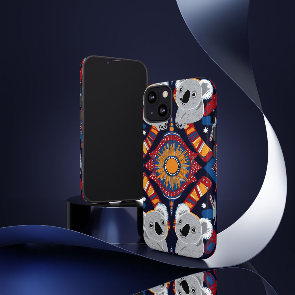 Koala Pattern Phone Case — Cute Indigenous-Inspired Design
