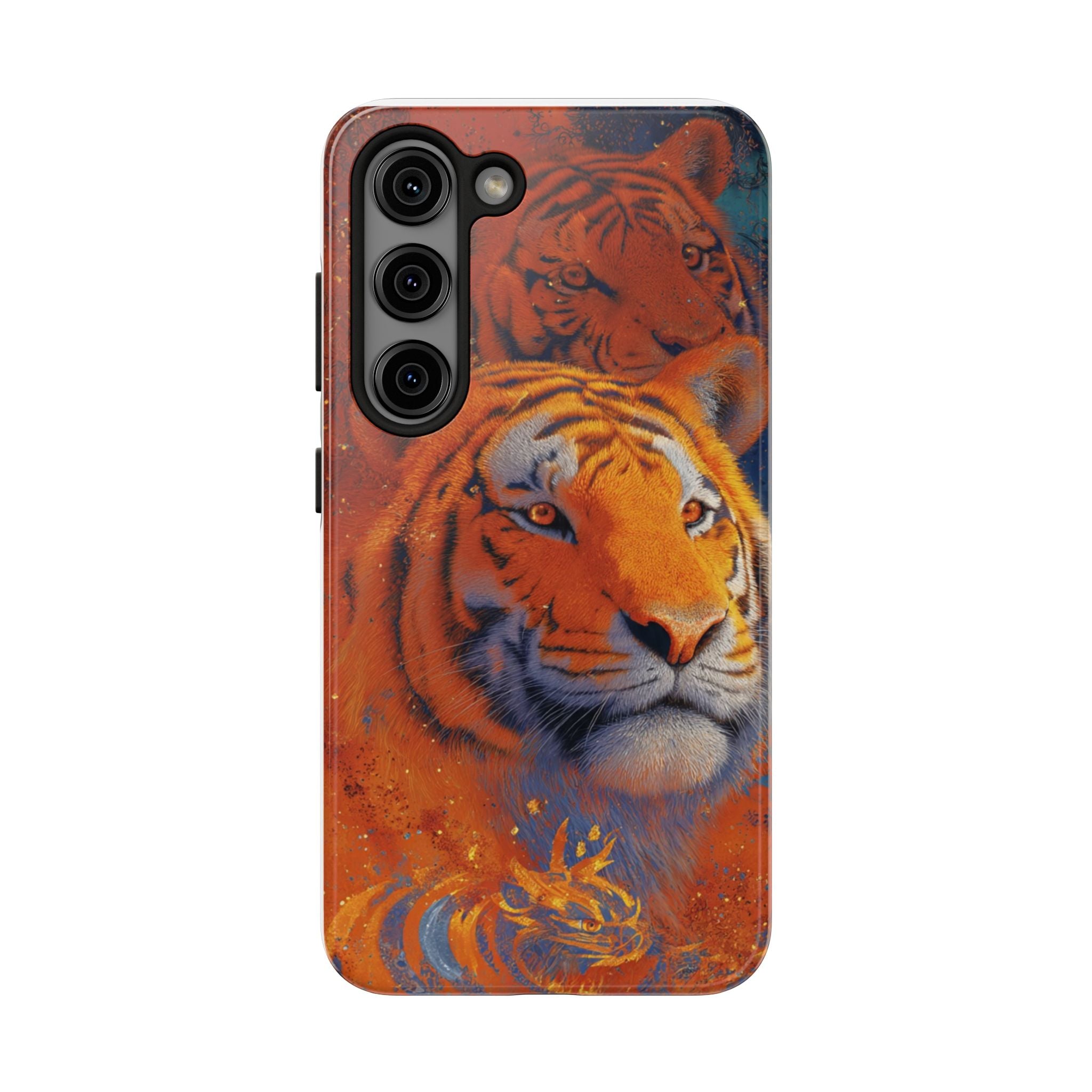 Tiger Portrait Tough Phone Case — Bold Orange Wildlife iPhone Protector