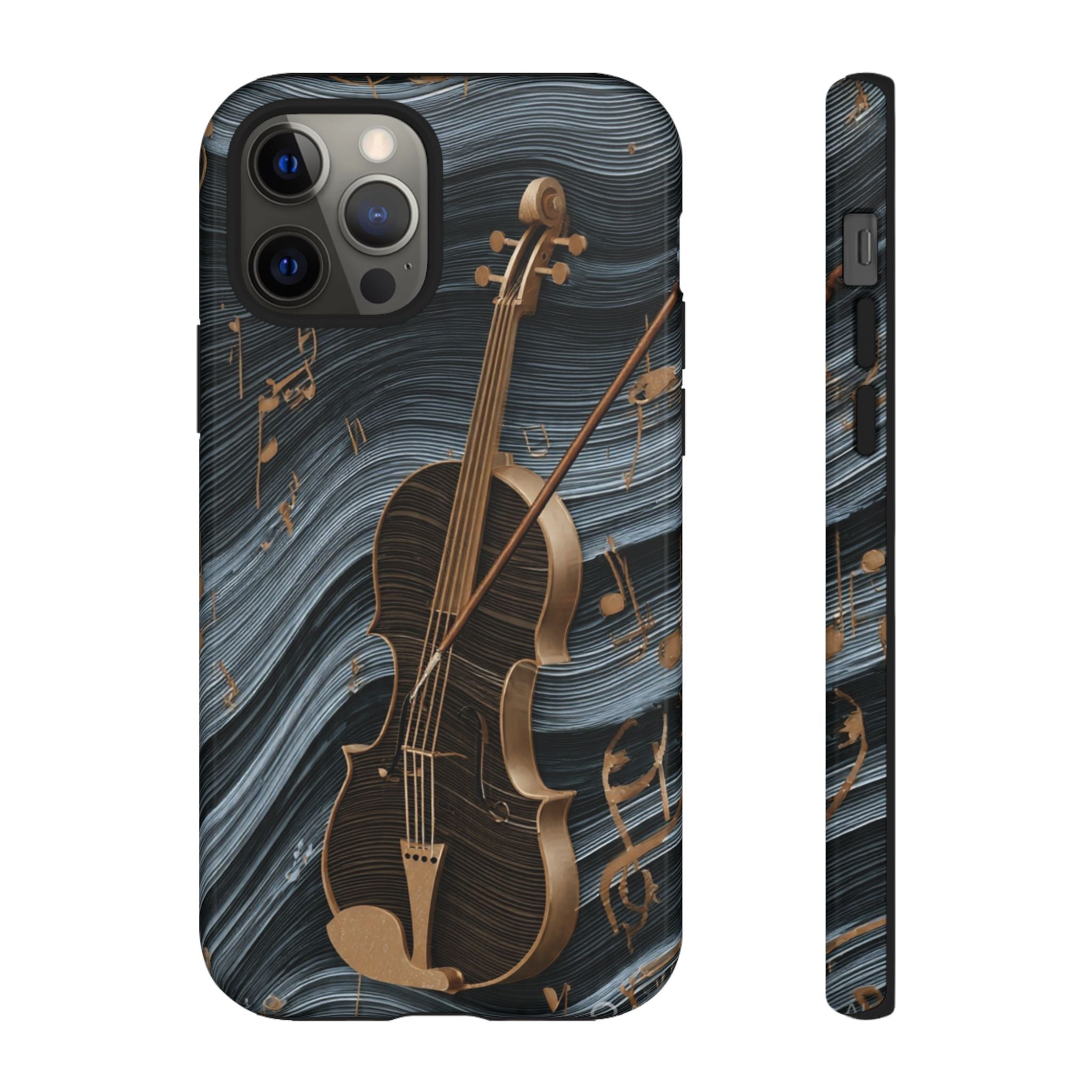 Violin Melody Tough Phone Case — Musical Instrument Art Protective Cover