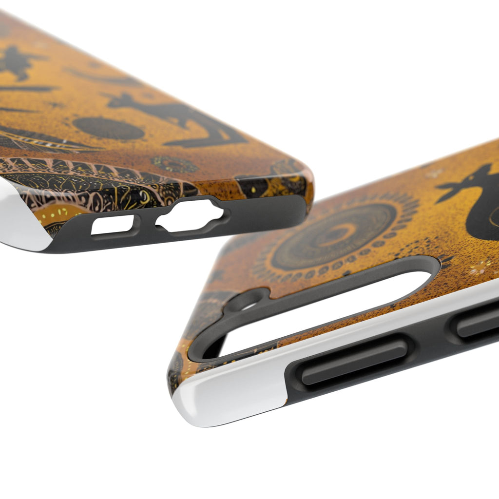 Kangaroo Boho Tough Phone Case — Australian Wildlife Protective Cover