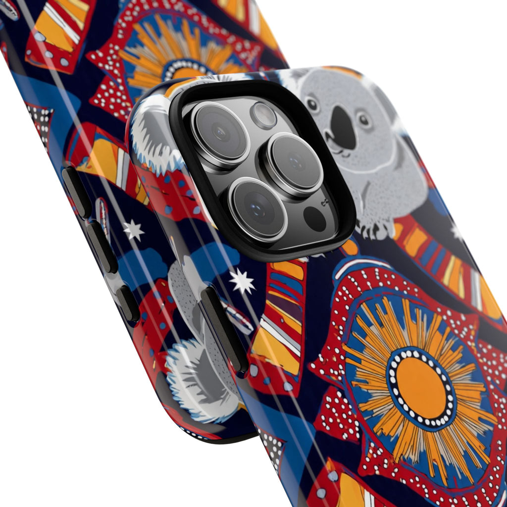 Koala Pattern Phone Case — Cute Indigenous-Inspired Design