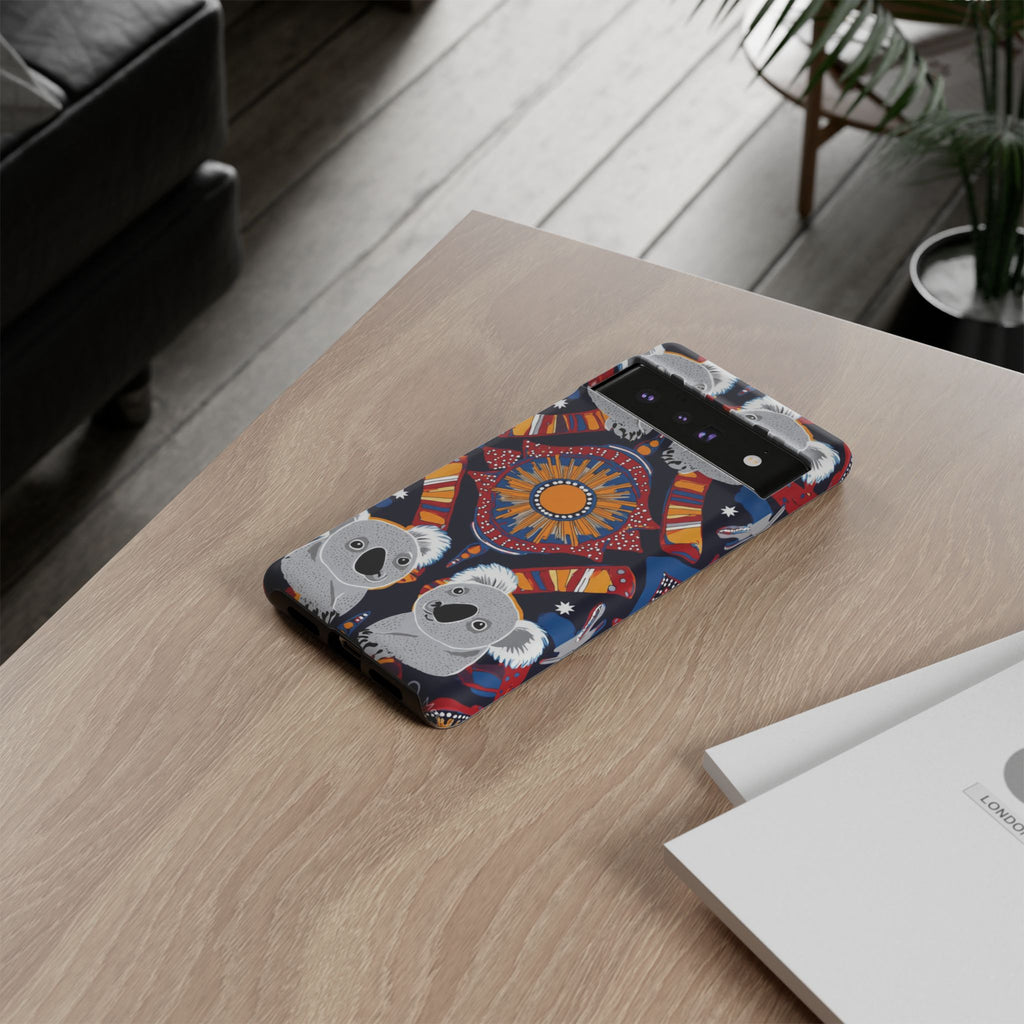 Koala Pattern Phone Case — Cute Indigenous-Inspired Design