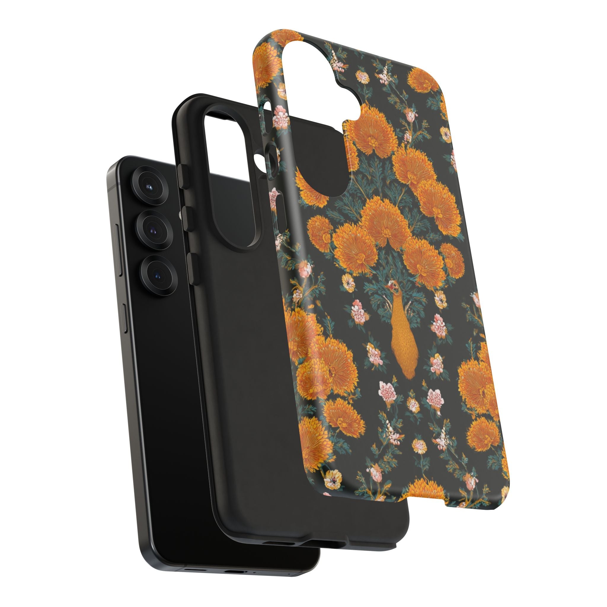 Marigold Mirror Phone Case — Floral Protective Phone Cover