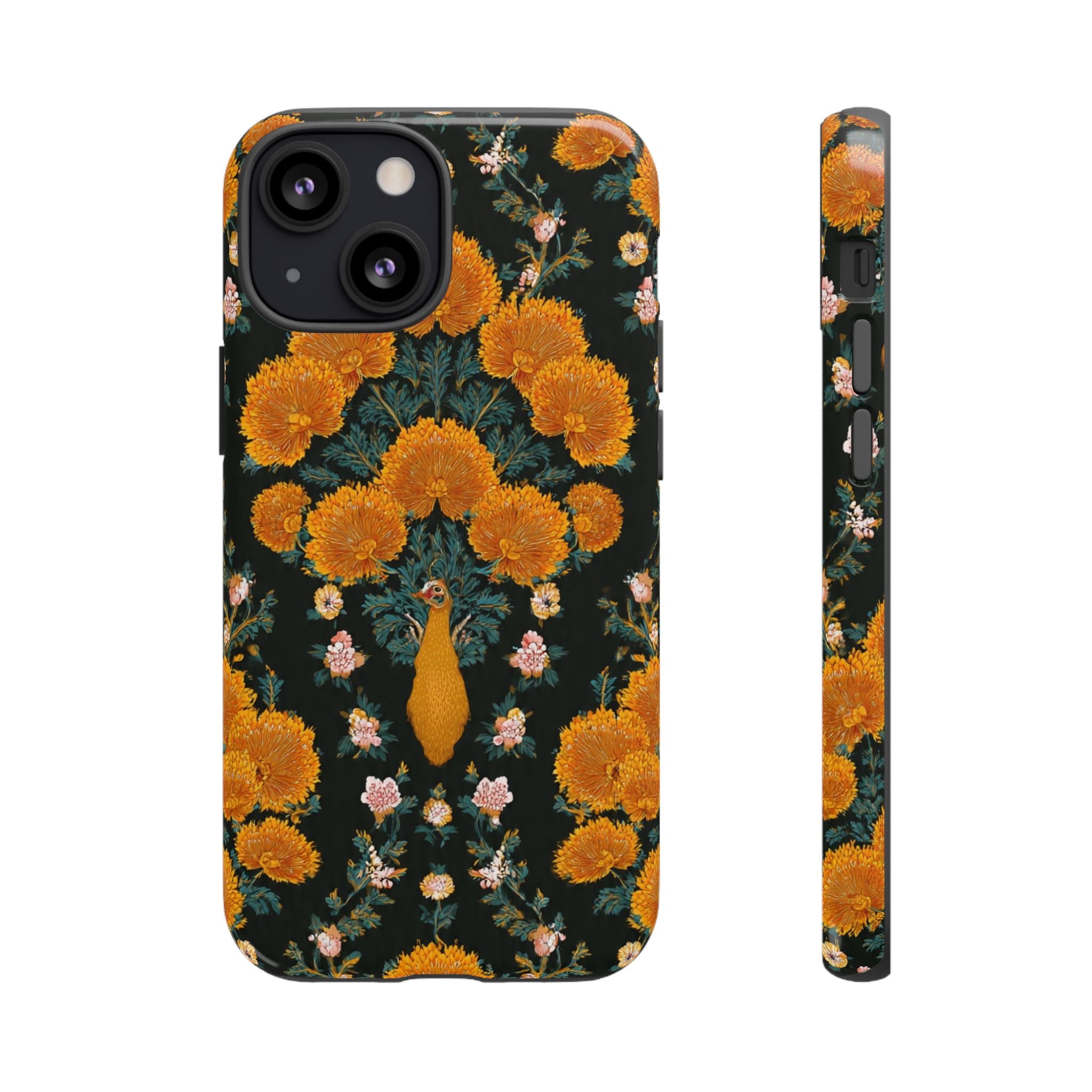Marigold Mirror Phone Case — Floral Protective Phone Cover