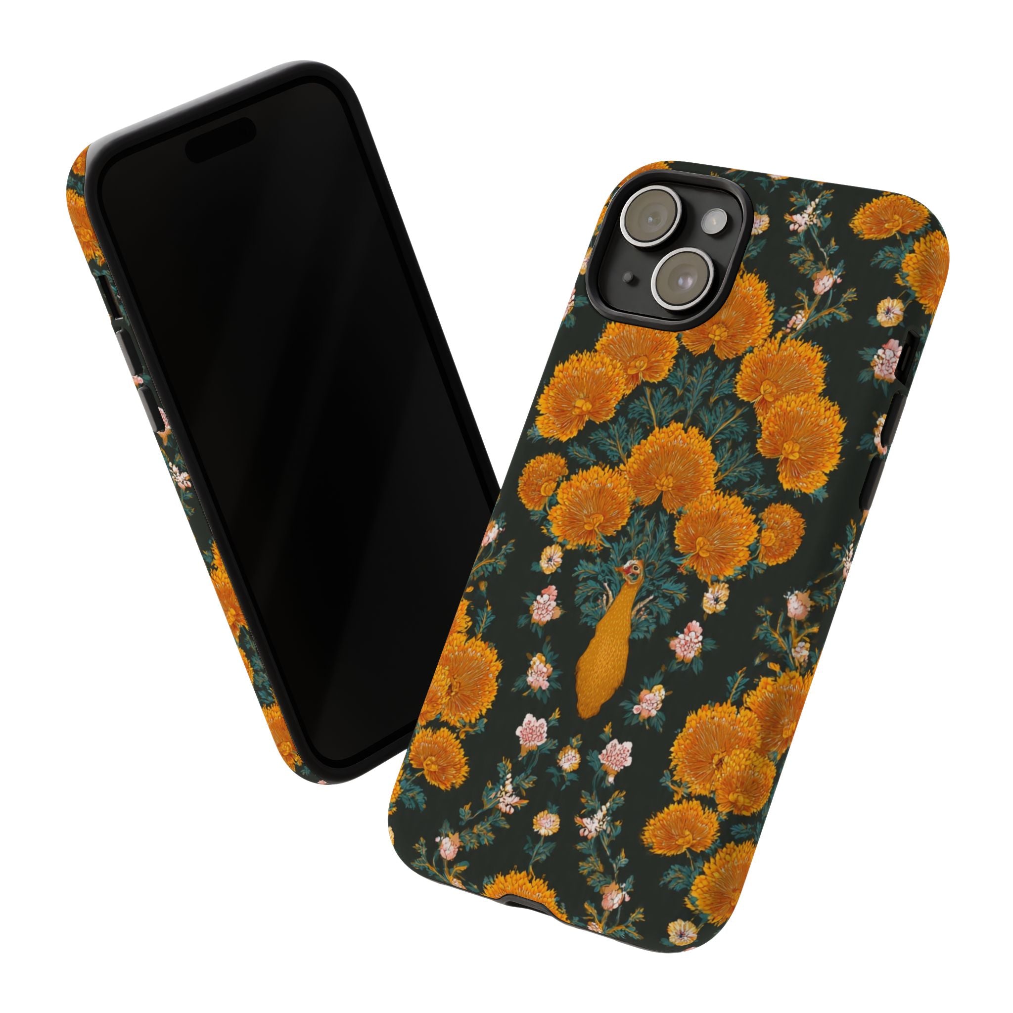 Marigold Mirror Phone Case — Floral Protective Phone Cover