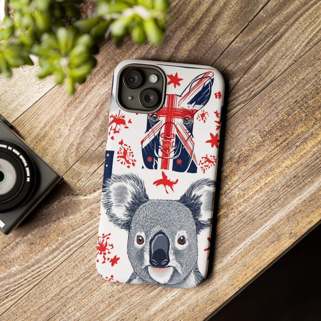 Koala Australia Flag Phone Case - Cute Aussie Animal Protective Case