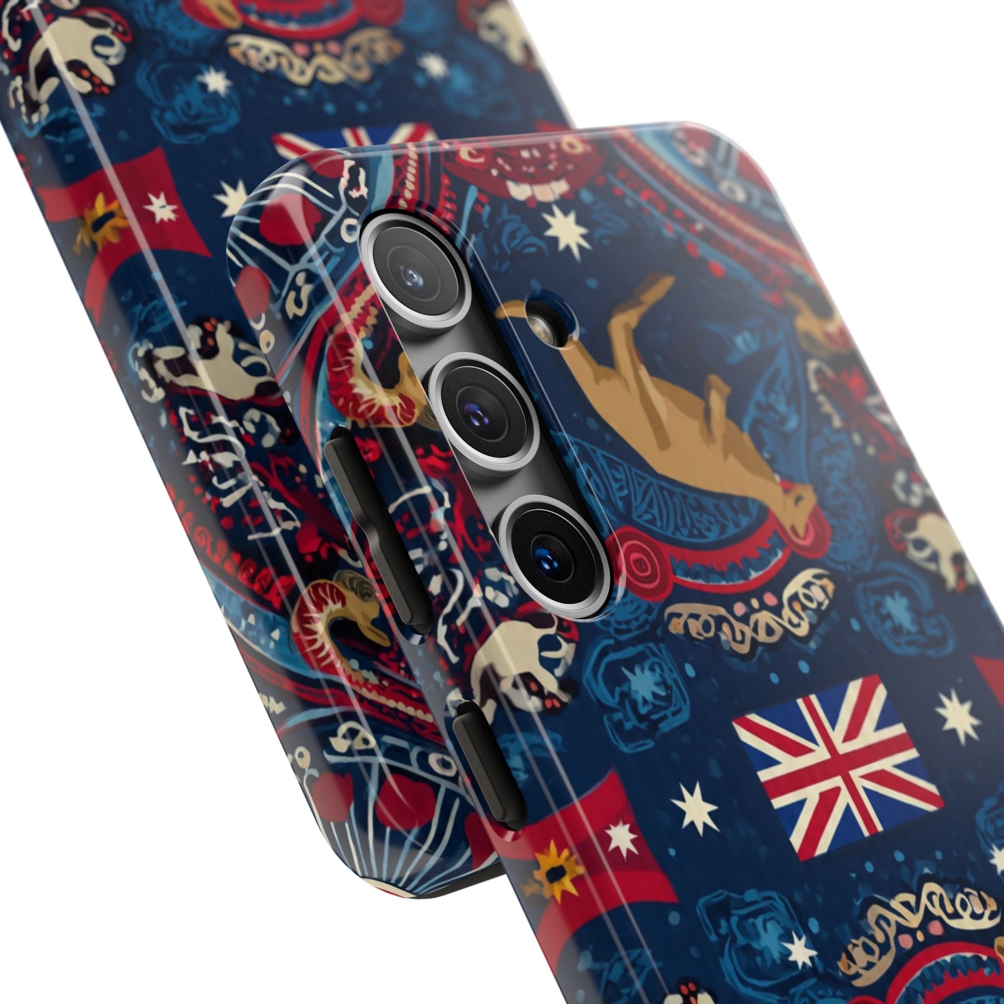 Australian Kangaroo Flag Tough Phone Case - Protective Patriotic iPhone Cover