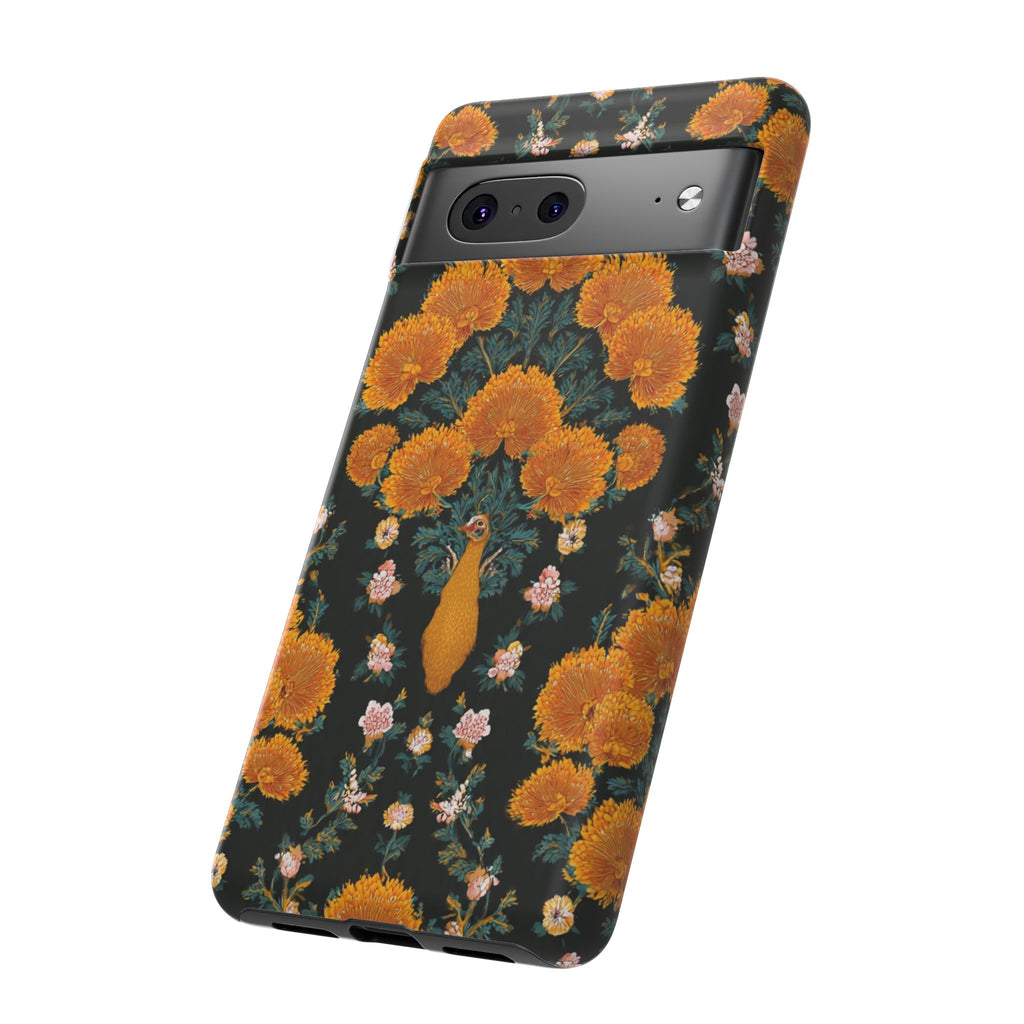 Marigold Mirror Phone Case — Floral Protective Phone Cover