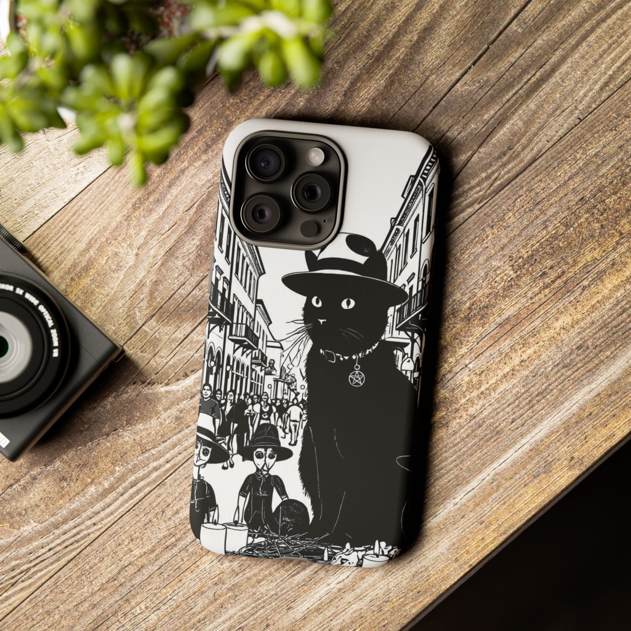 Phone Case — Noir Cat Street Art Design