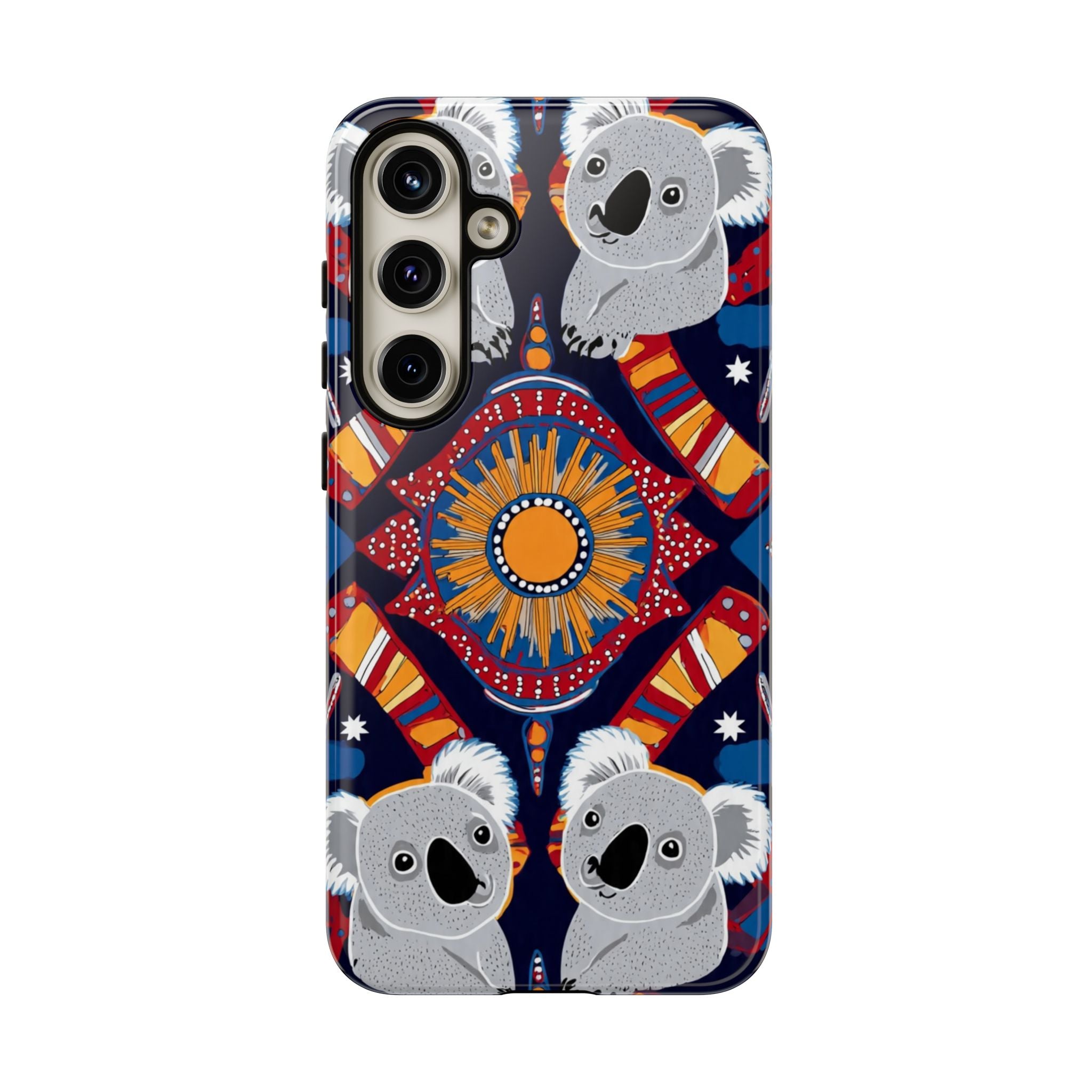 Koala Pattern Phone Case — Cute Indigenous-Inspired Design